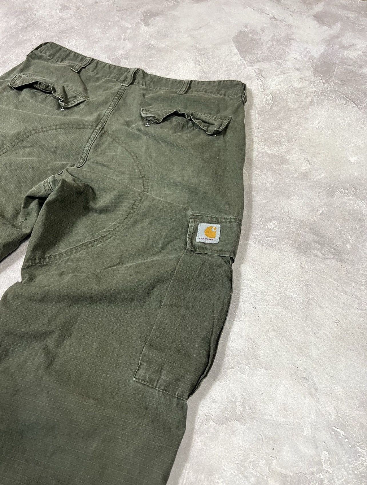 Carhartt Vintage Carhartt Baggy Distressed Cargo Pants Size US 32 / EU 48 - 3 Thumbnail