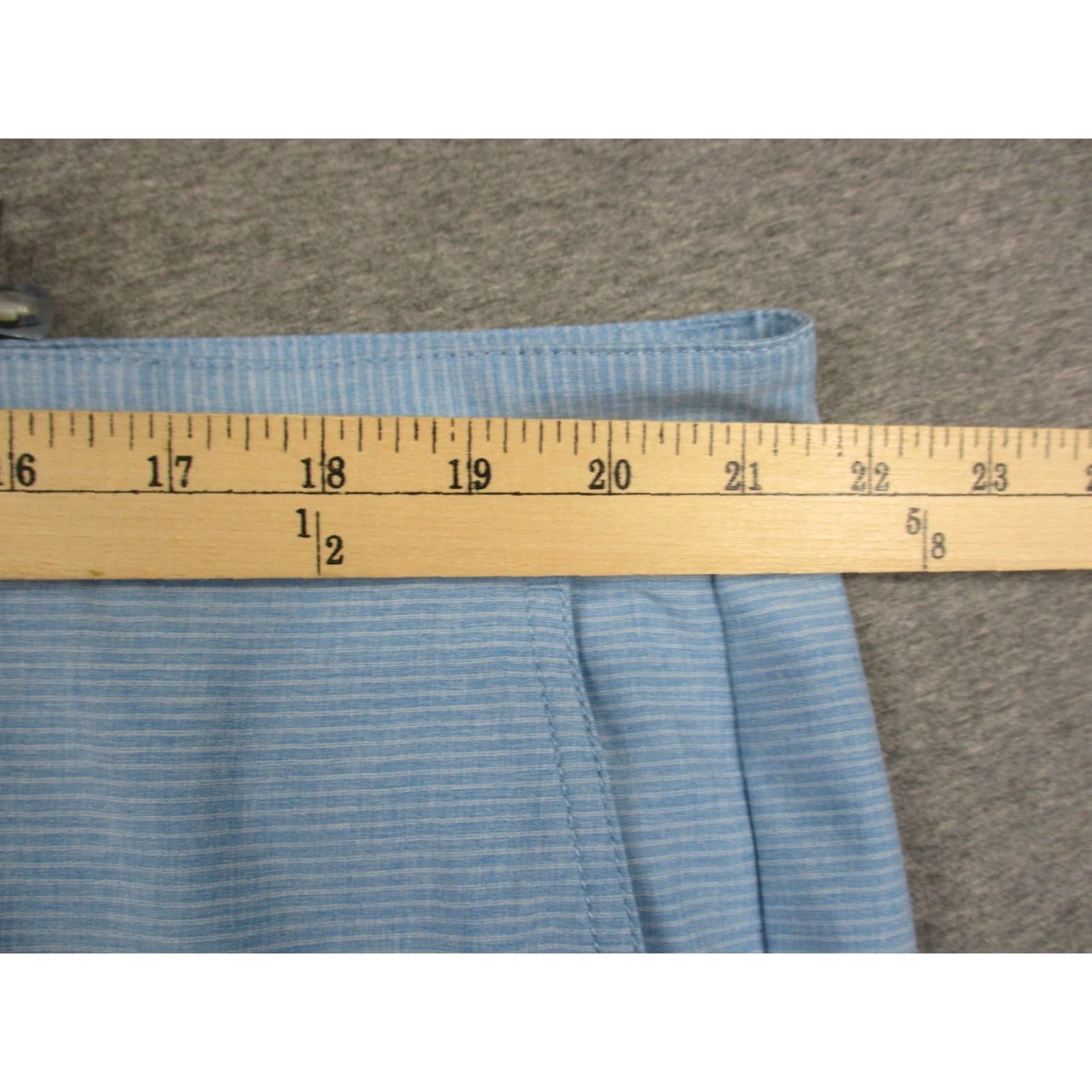 TravisMathew Travis Mathew Shorts Men's 42 Blue Stripe Chino Golf Stretch Casual 5-Pocket Regular Belt Loops Blue Mens Size US 42 / EU 58 - 2 Thumbnail