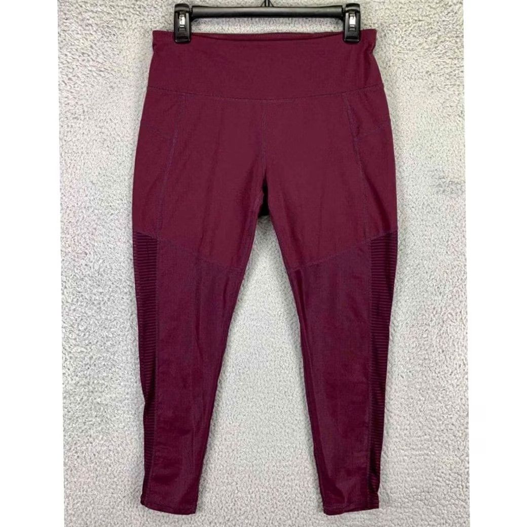 Sweaty Betty Sweaty Betty Leggings Womens Maroon Medium Gym Outdoors Athletic Stretch Ladies Size 32" / US 10 / IT 46 - 2 Thumbnail