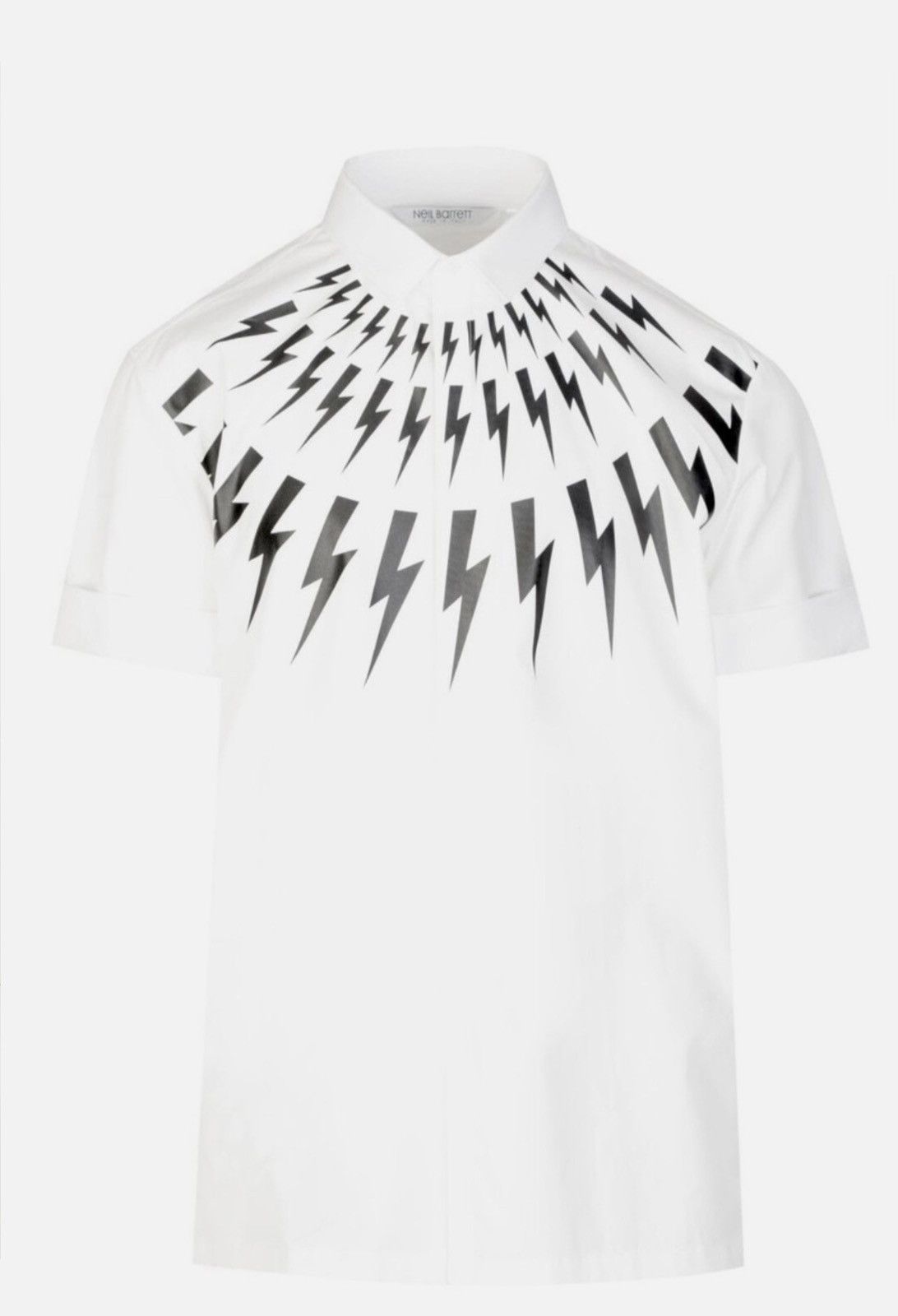 Neil Barrett Neil Barrett Lightning Logo Oversized Shirt – Size S Size US S / EU 44-46 / 1 - 2 Thumbnail