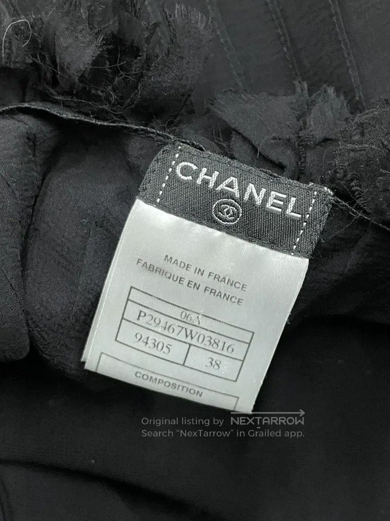 Chanel Chanel Black mesh two-piece silk dress Size XS / US 0-2 / IT 36-38 - 5 Thumbnail