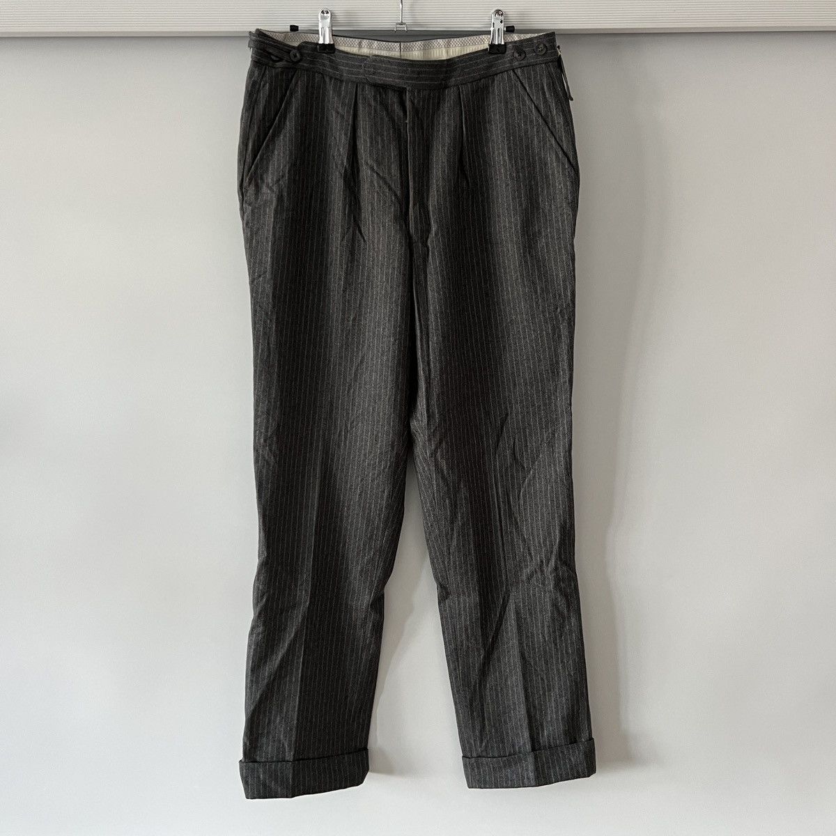 Vintage Aero Zip Casual Stripped Wool 30's Pants Rare