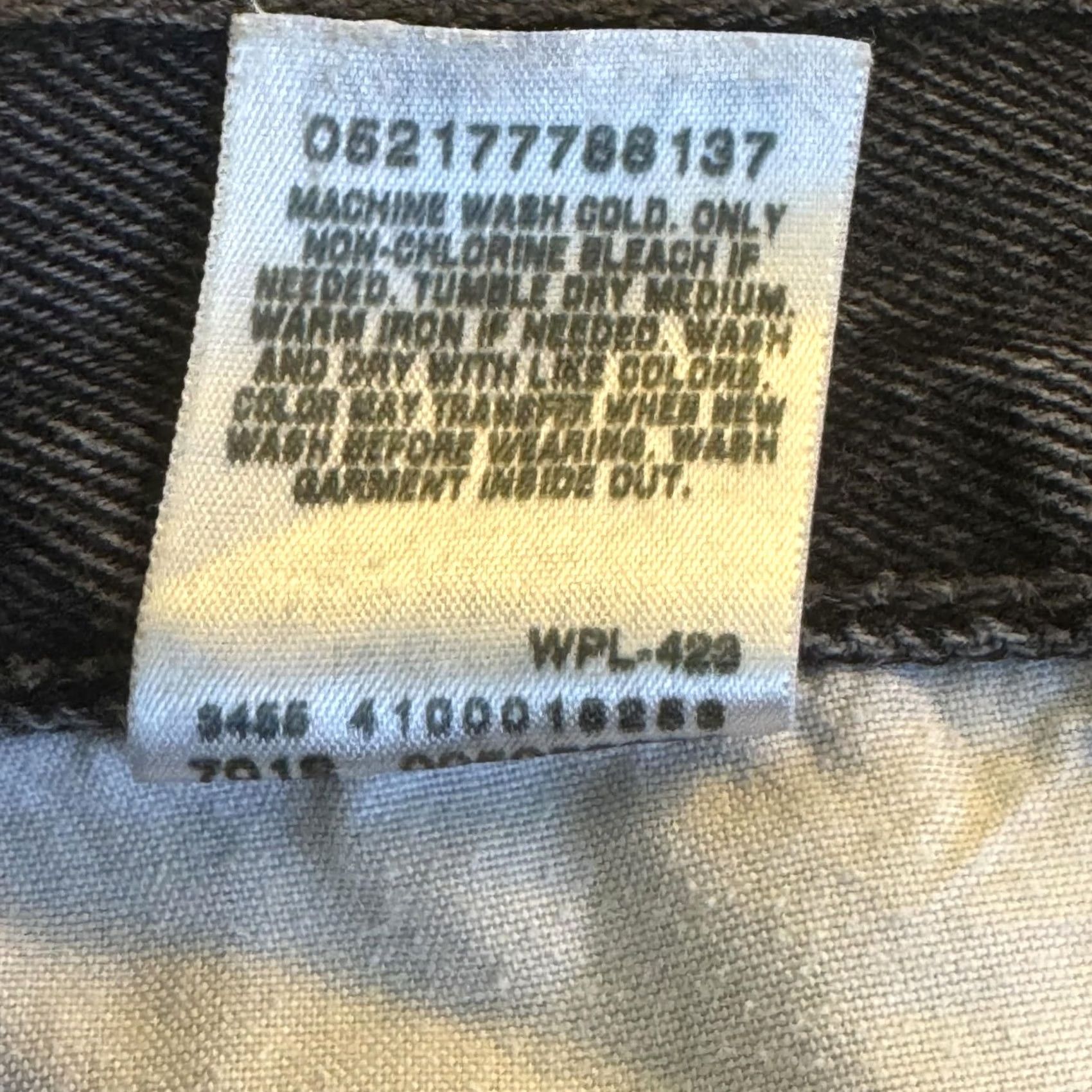 Levi's VINTAGE Levi's 505 Jeans Mens 38x32 Black Regular Fit Denim Straight Leg 100% Cotton Wrangler? Size US 38 / EU 54 - 5 Thumbnail