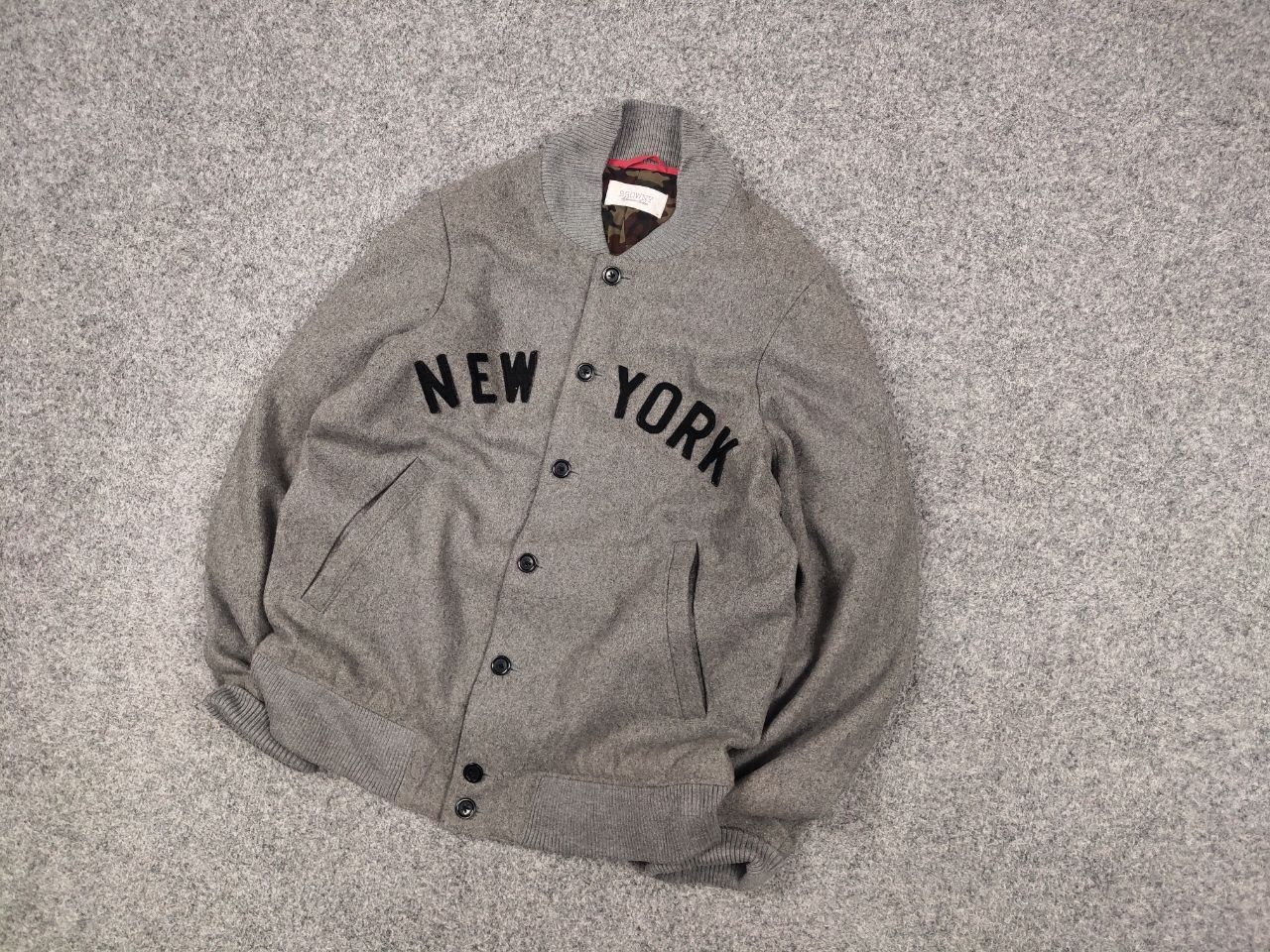 Japanese Brand Vintage Browny Design Japan New York Wool Varsity Jacket Size US M / EU 48-50 / 2 - 3 Thumbnail