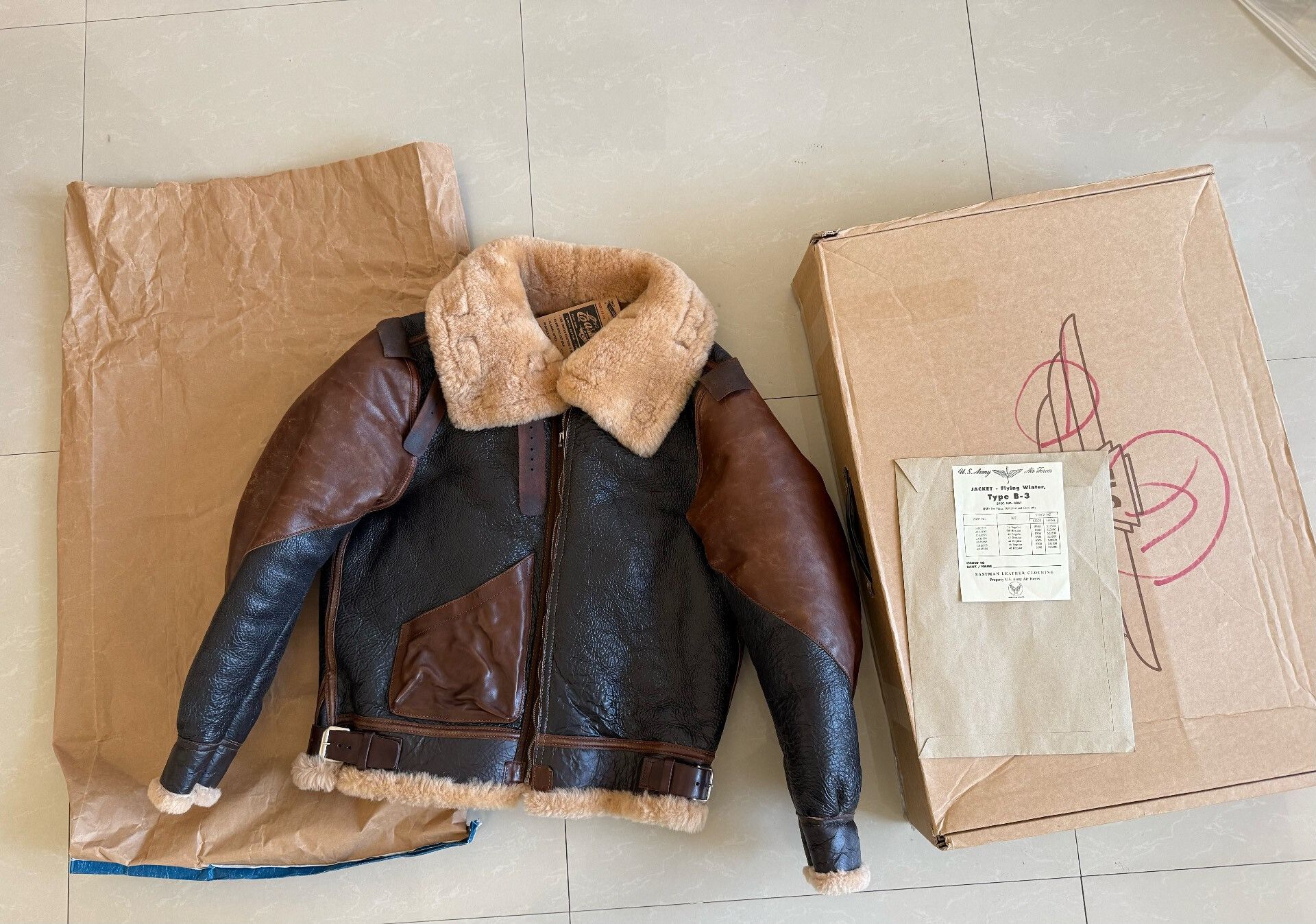 Eastman Leather Clothing Eastman B3 Leather Jacket Size 38 Size US M / EU 48-50 / 2 - 1 Thumbnail