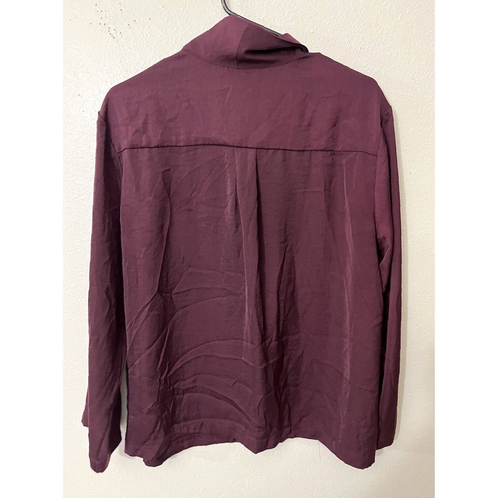 Banana Republic BANANA REPUBLIC Womens Pajama Top Sleep Lounge Polyester Sleepwear Top Large Burgundy Modal Print? Size L / US 10 / IT 46 - 2 Thumbnail