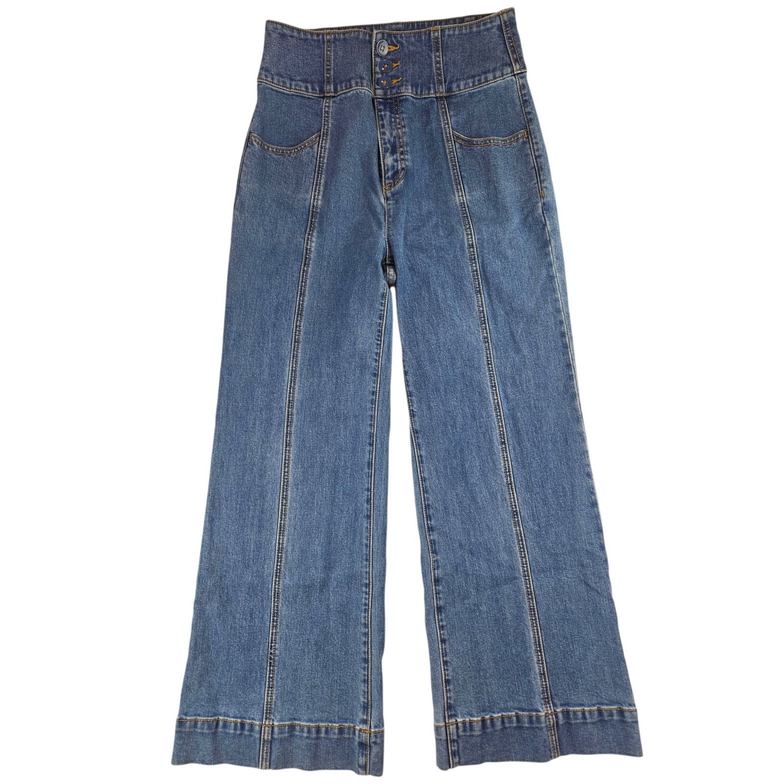 Kate Spade Kate Spade | Cropped, 3 Button, Flair Jeans | Size 27 Size 27" / US 4 / IT 40 - 3 Thumbnail
