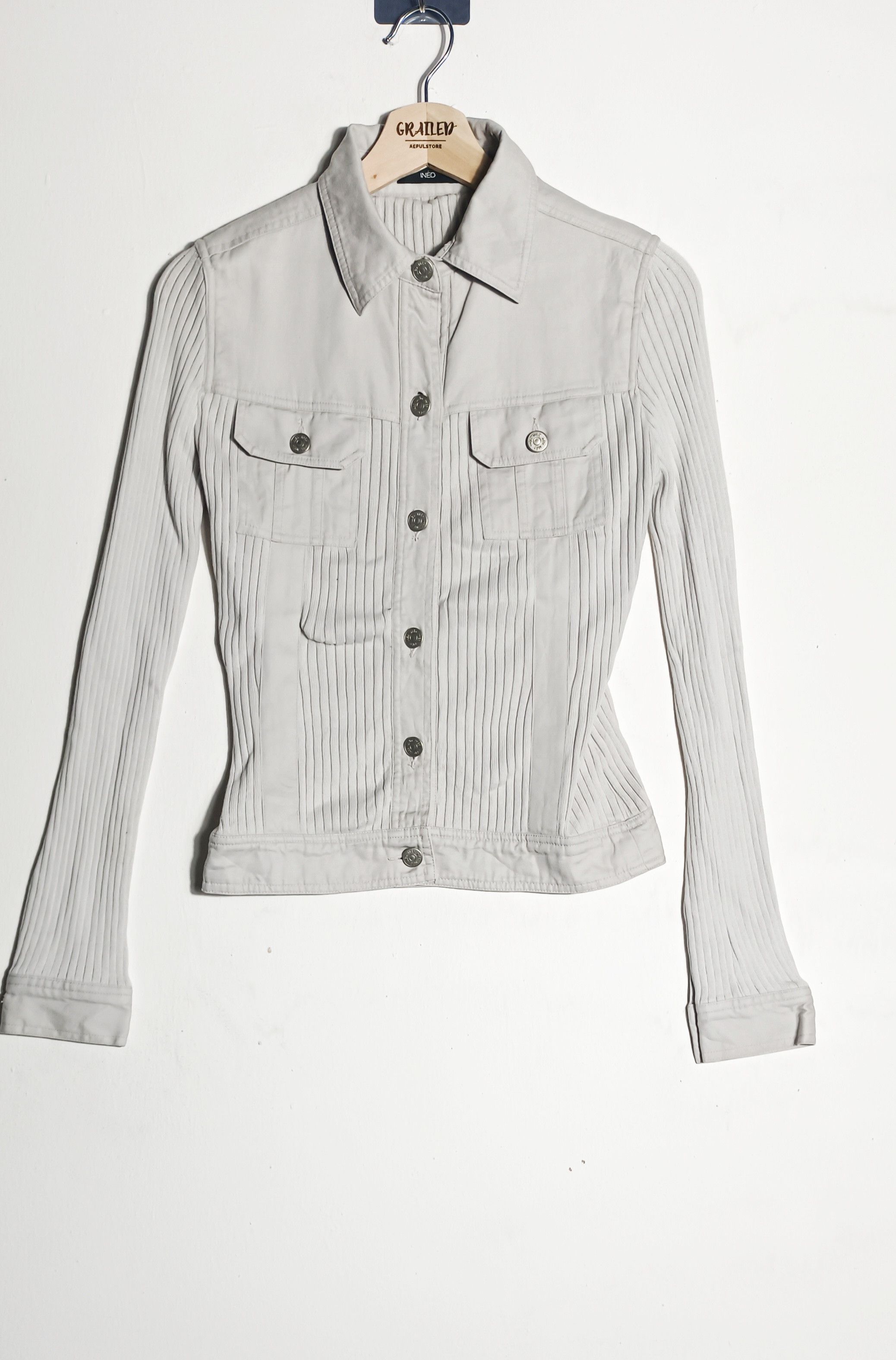 image of Ined X Yohji Yamamoto Button Ups in White, Women's (Size XS)