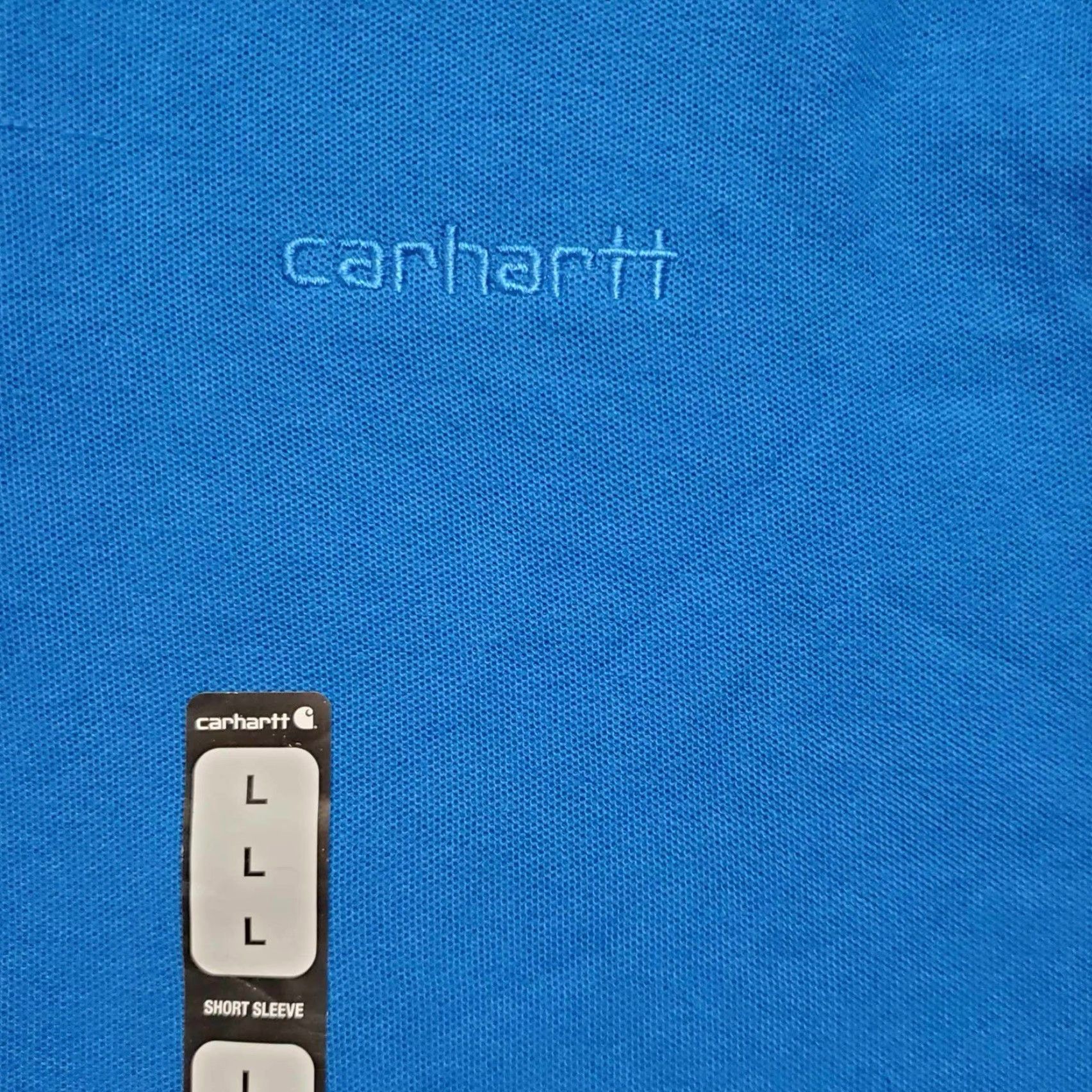 Carhartt Carhartt Polo Short Mens L Blue UPF 50+ Embroidered Logo NWT Regular - Carhartt UPF 50+ Polo Short Mens Large Regular Embroidered Logo NWT Blue Size US L / EU 52-54 / 3 - 5 Thumbnail