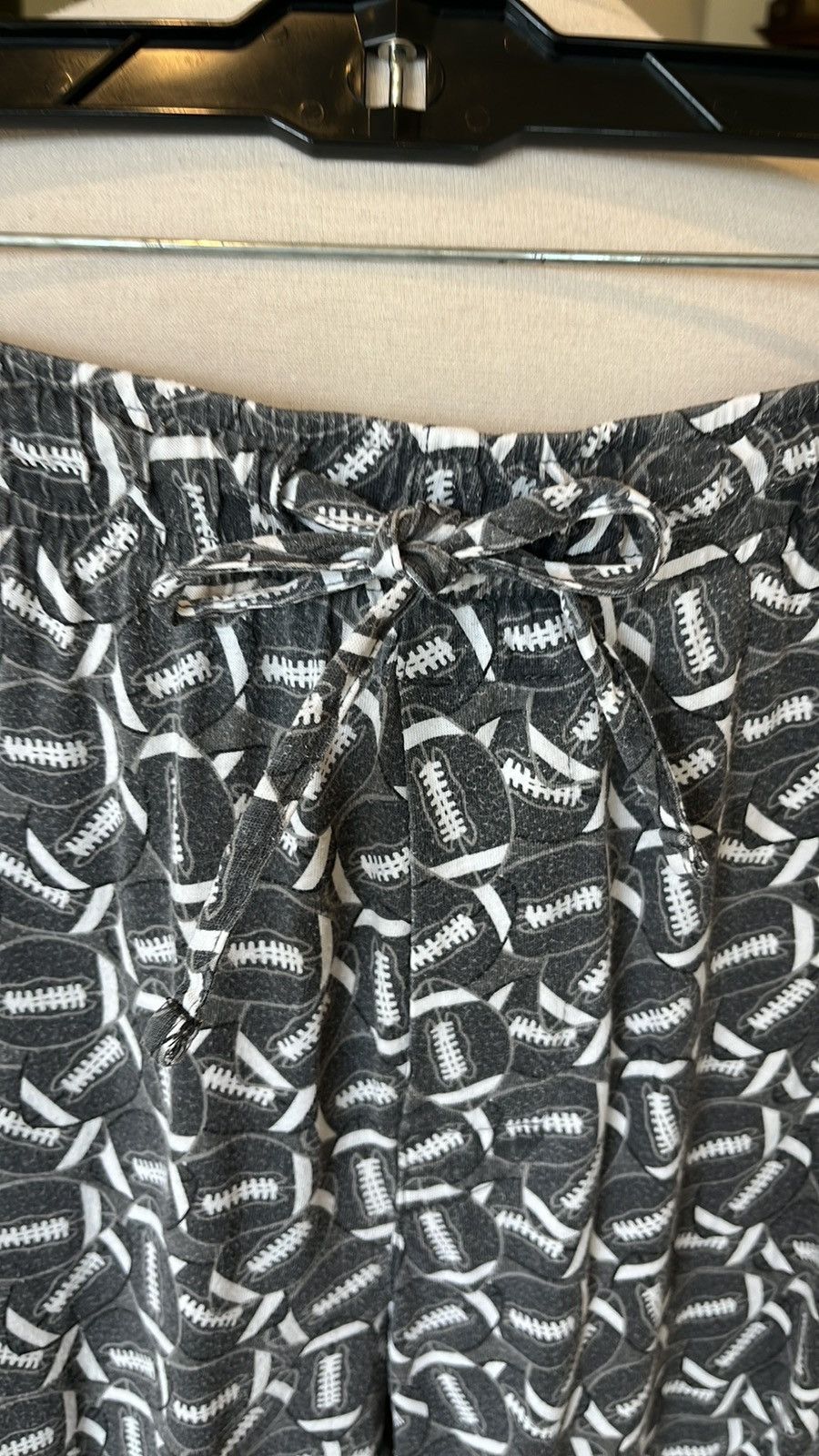 Croft & Barrow Cotton Pajama Pants Football Drawstring Size US 34 / EU 50 - 2 Thumbnail