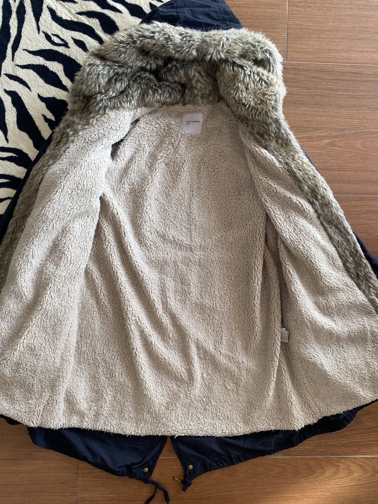 If Six Was Nine × Japanese Brand × Le Grande Bleu (L.G.B.) Back number fur jacket puffer IfSixWasNine L.G.B Style Size US L / EU 52-54 / 3 - 11 Thumbnail