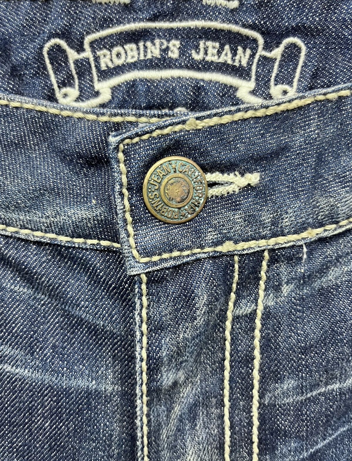 Robins Jeans × Vintage 🔥Vtg ROBIN’S JEANS Gemstone Studded Flare Jeans Made In USA Size US 37 - 10 Thumbnail