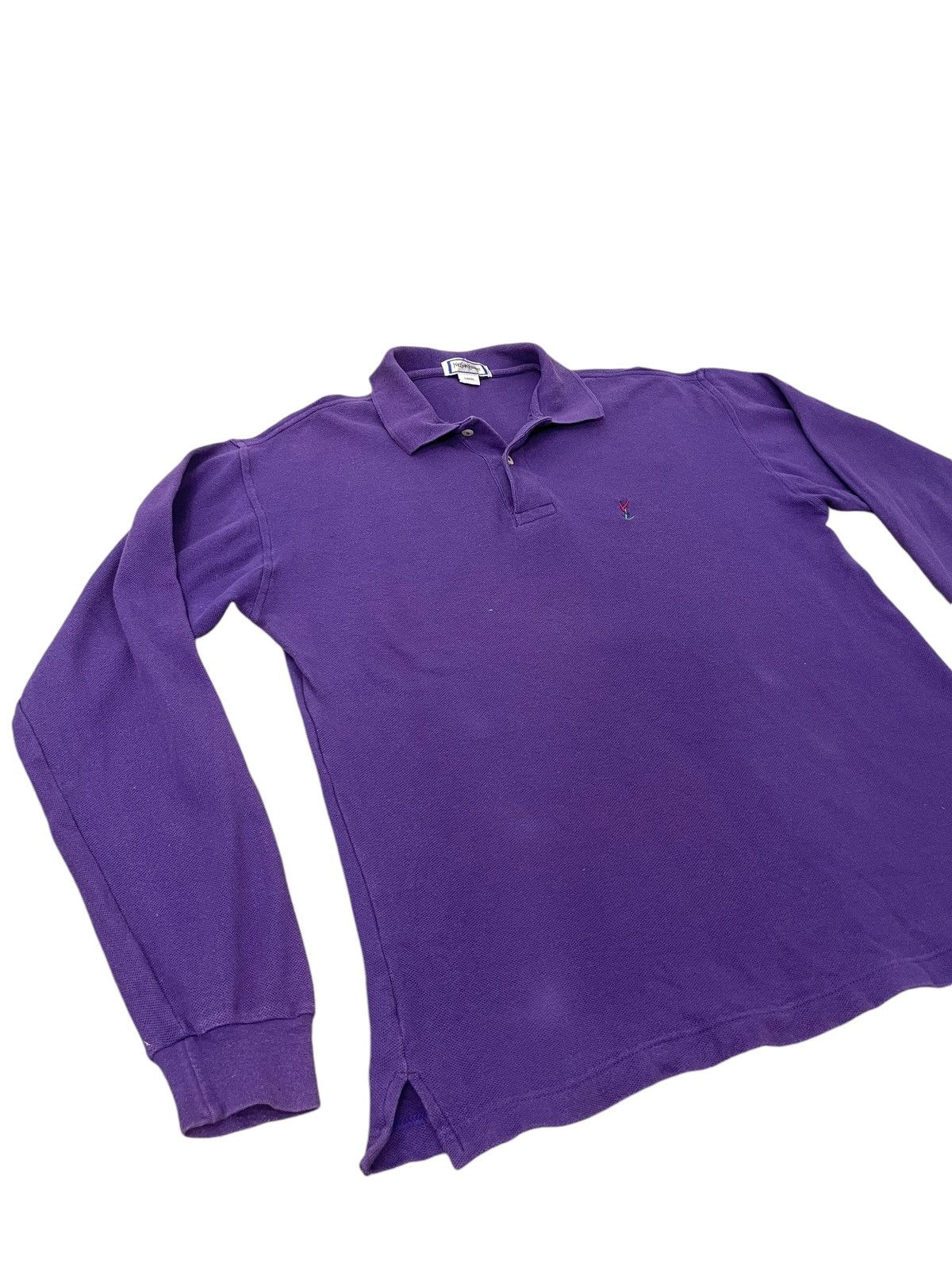 Yves Saint Laurent Vtg Yves Saint Laurent Polo Shirt 5🟩9 Size US L / EU 52-54 / 3 - 3 Thumbnail