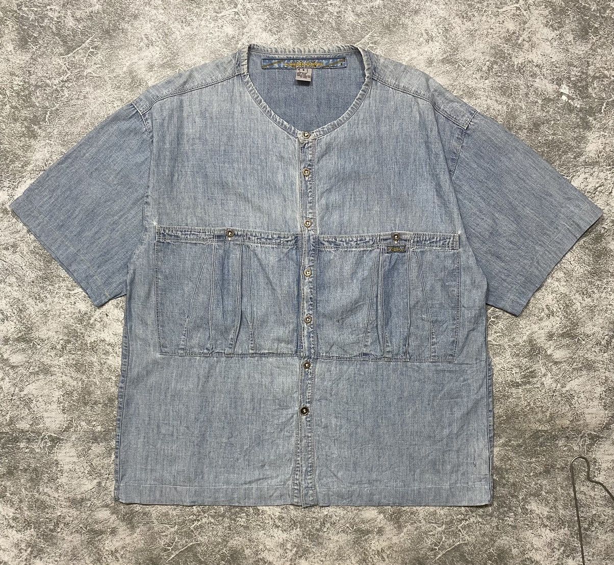 Marithe + Francois Girbaud MFG Marithe Francoise Girbaud Vintage Denim Big Pocket Size US XL / EU 56 / 4 - 1 Thumbnail