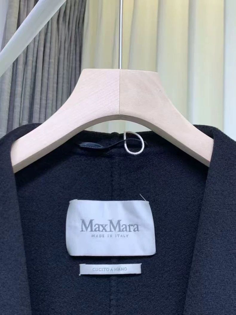 Max Mara Max Mara Classic Black Cashmere Coat Size S / US 4 / IT 40 - 6 Thumbnail