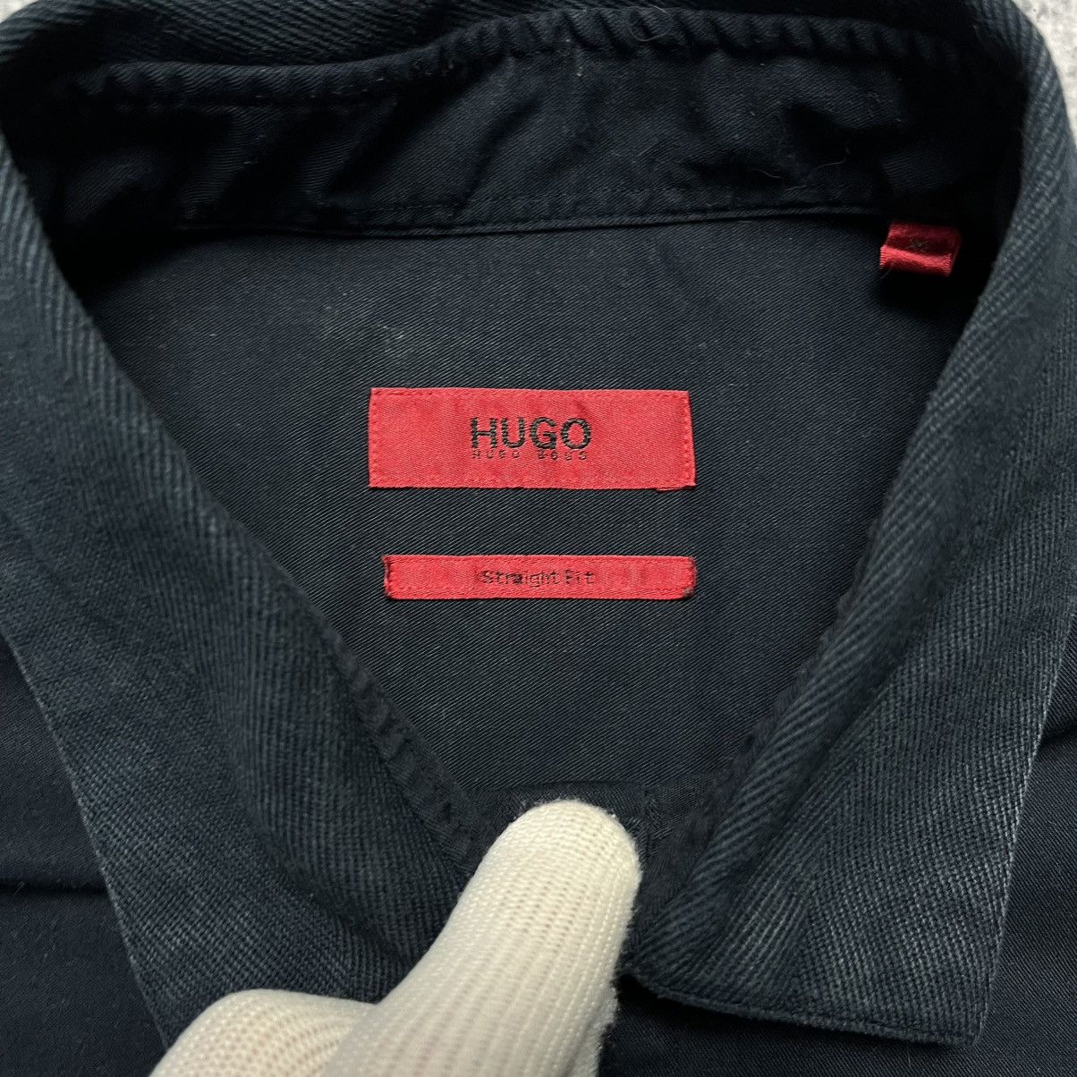 Designer × Hugo Boss Hugo Boss Black Shirt Button Up Luxury Designer Size US M / EU 48-50 / 2 - 4 Thumbnail