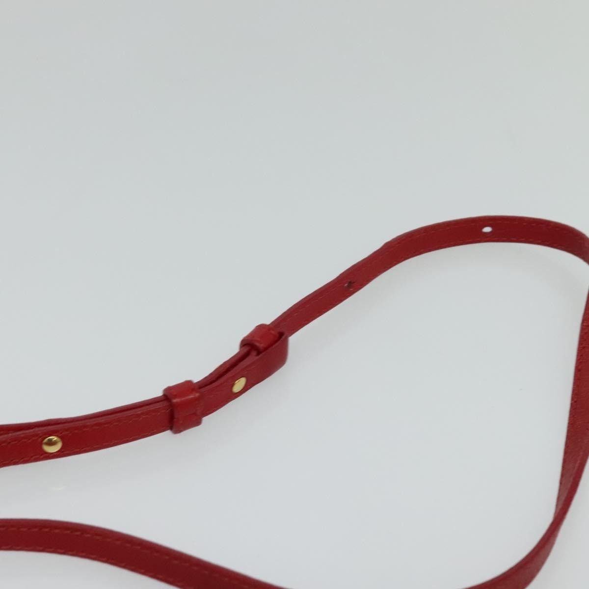 Celine CELINE Trio Small Shoulder Bag Leather Red Gold Size ONE SIZE - 8 Thumbnail
