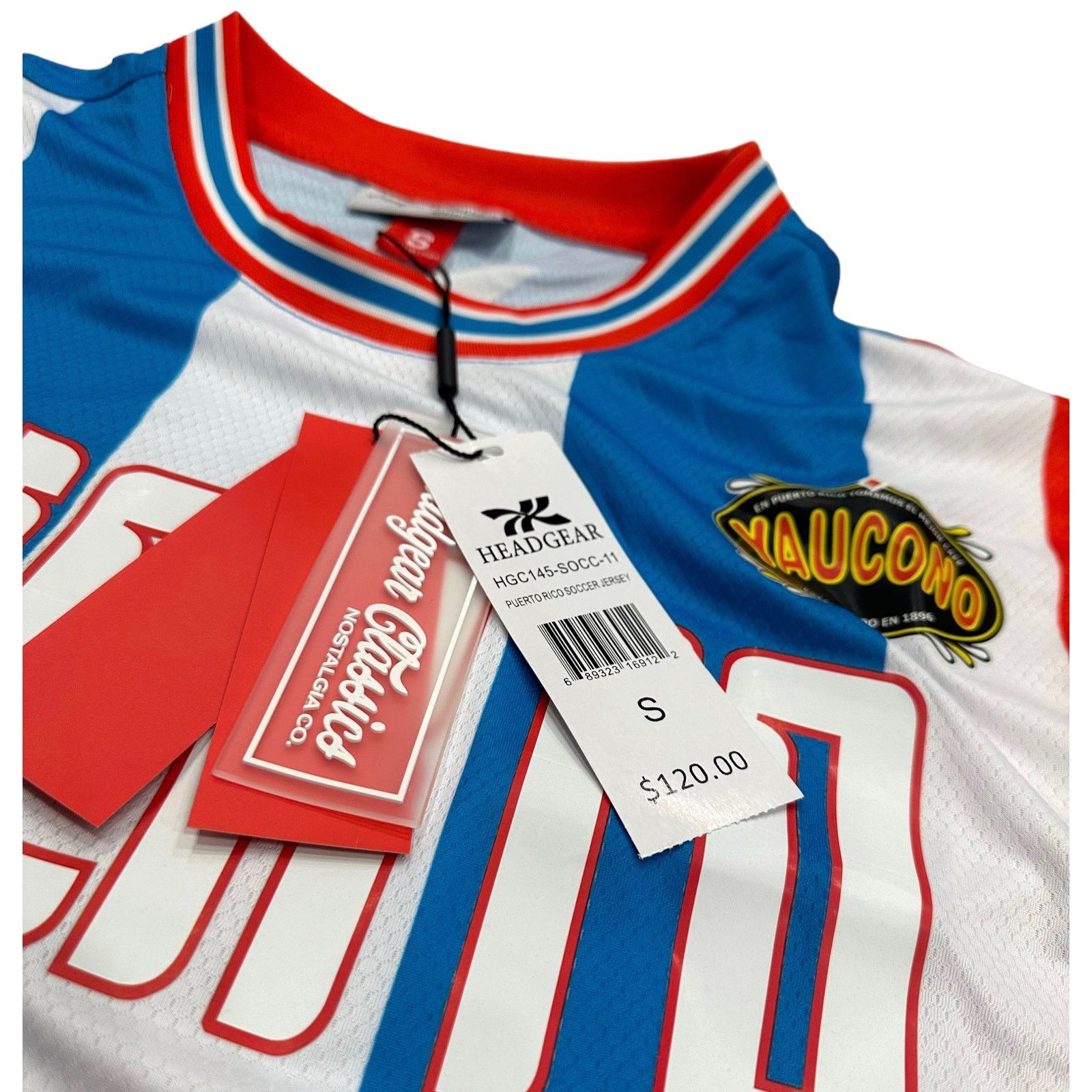 Other Puerto Rico Headgear Classics 1990 World Cup Soccer Jersey Size US XL / EU 56 / 4 - 5 Thumbnail