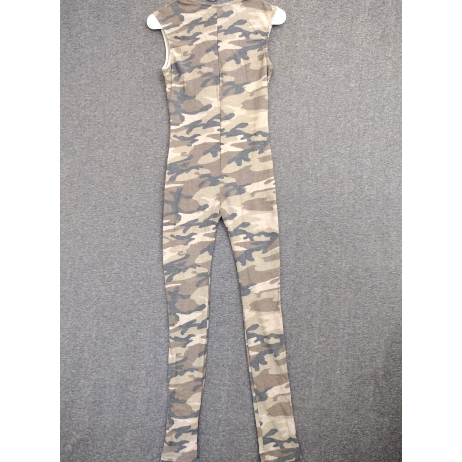 Vintage Codigo Jumpsuit M One Piece Body Suit Camouflage Sleeveless V-Neck Womens Size 32" / US 10 / IT 46 - 2 Thumbnail