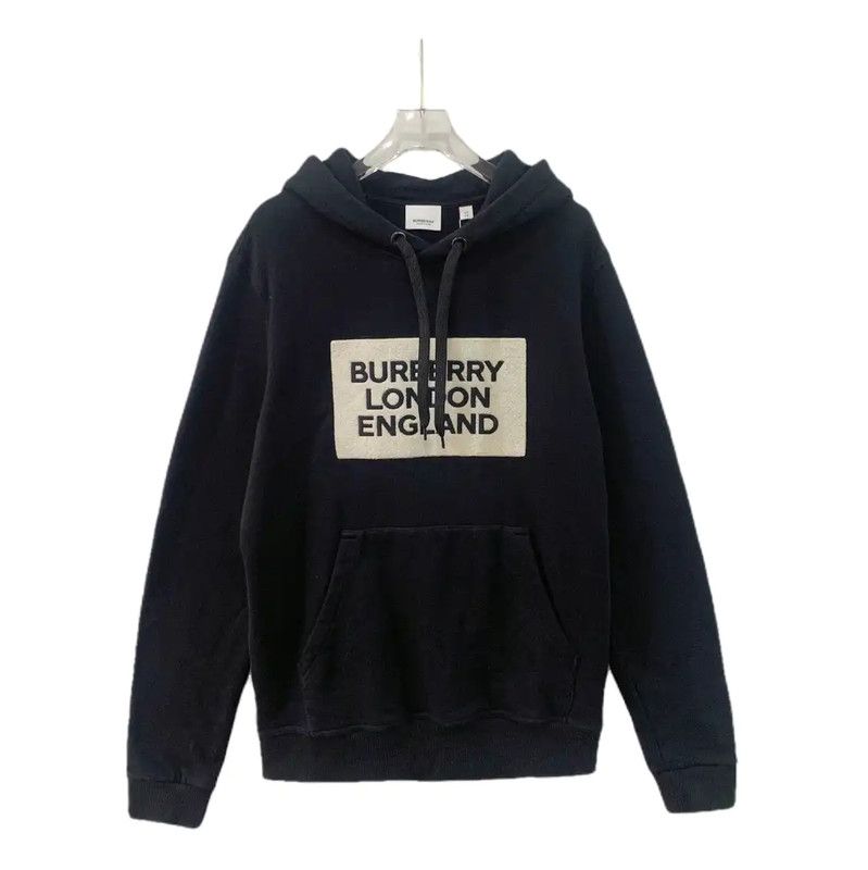 Burberry Burberry Black Cotton Women's Hoodie Size XS / US 0-2 / IT 36-38 - 1 Thumbnail