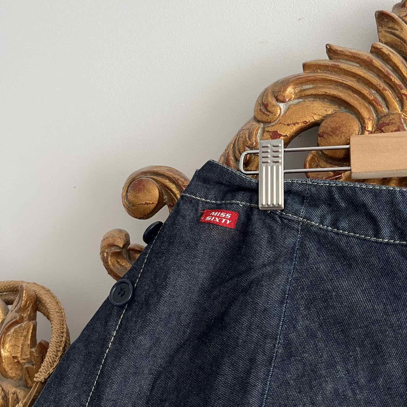 Miss Sixty VINTAGE MISS SIXTY 2000s MINI DENIM SKIRT Size 34" / US 12 / IT 48 - 6 Thumbnail