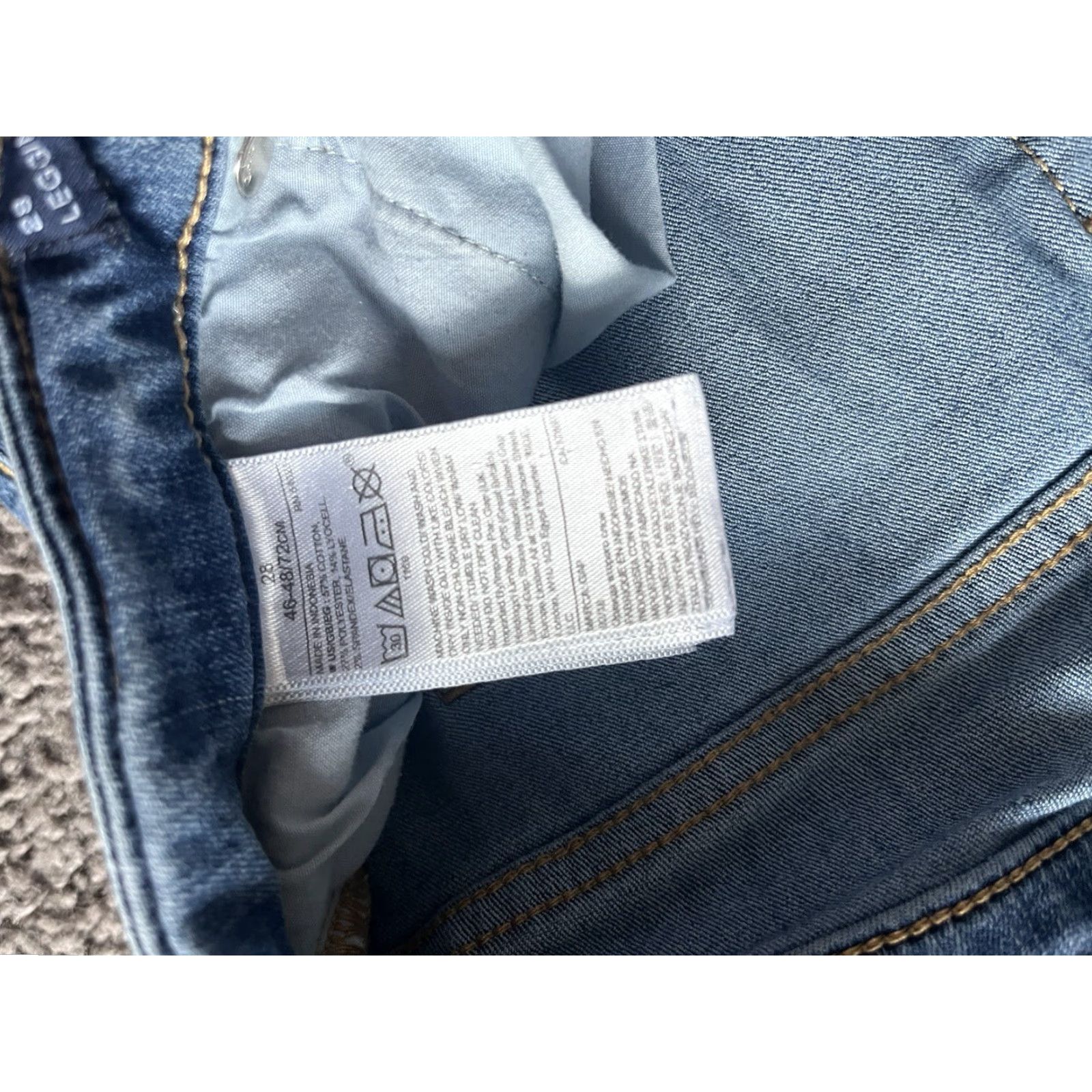 Gap VINTAGE Gap Jeans Women’s 28 Blue Denim TRUE SKINNY Mid Rise Dark Wash Modern Size 28" / US 6 / IT 42 - 6 Thumbnail