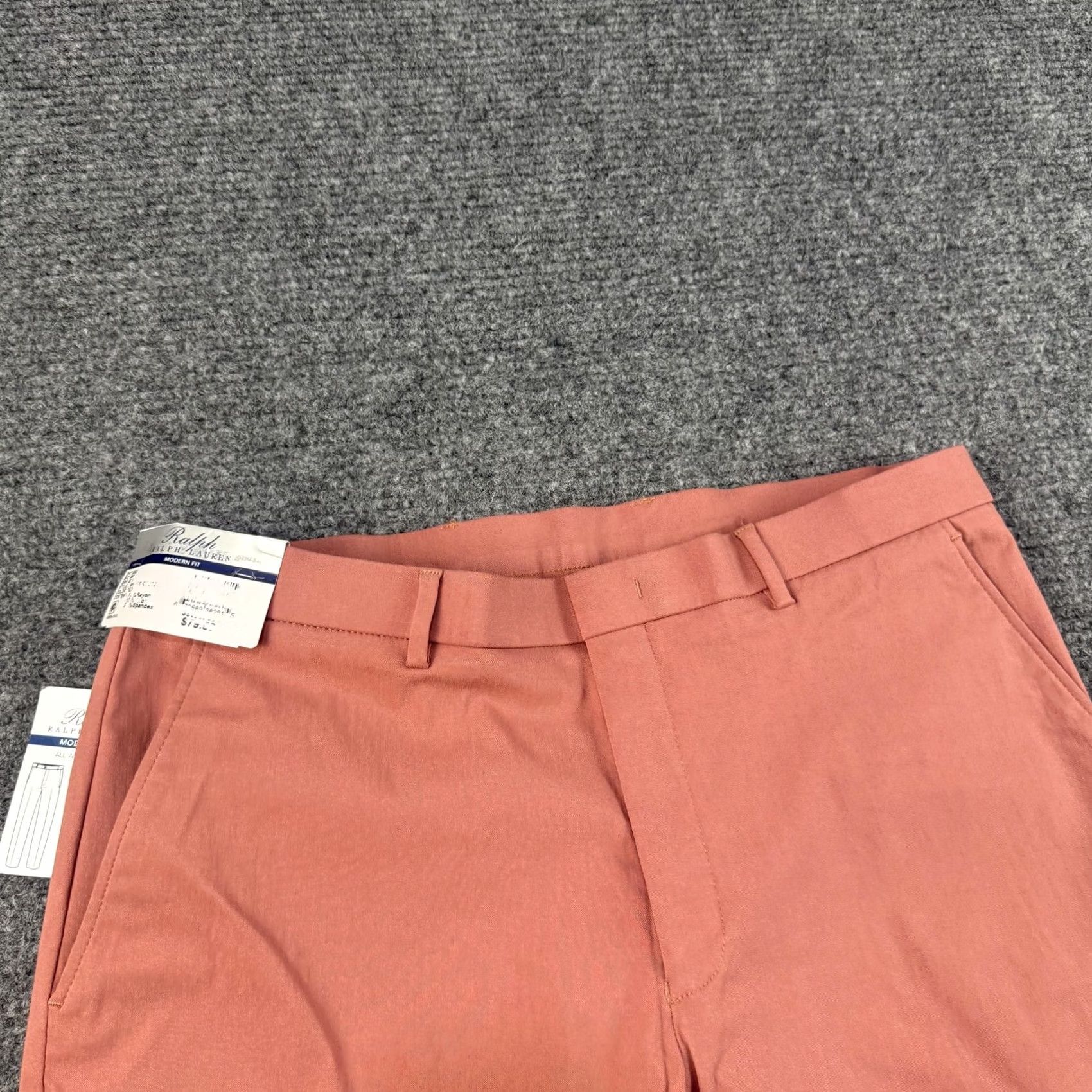 Ralph Lauren Ralph Lauren Mens Chino Pants 36x32 Red Pink Modern Fit Stretch Performance Size US 36 / EU 52 - 6 Thumbnail