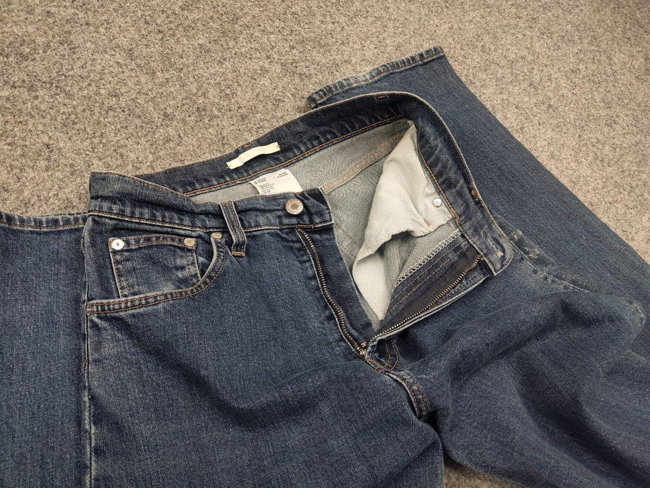 Helmut Lang Helmut Lang Jeans Femme Blue Straight Denim Boot Cut Unisex Size US 29 - 14 Thumbnail