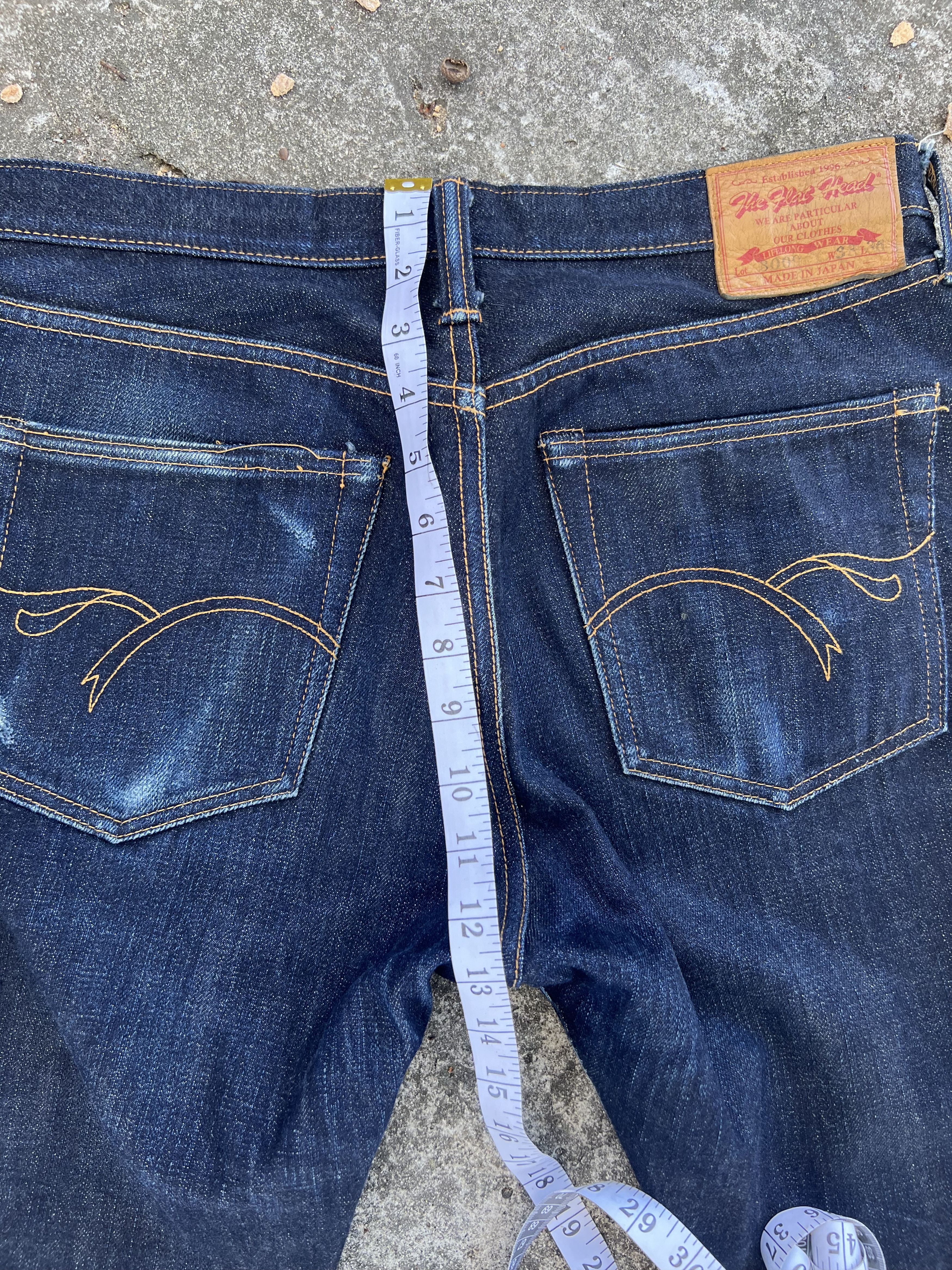 The Flat Head The Flat Head 3009 Made In Japan 14.5oz Selvedge Jeans 33x36 Size US 33 - 20 Thumbnail