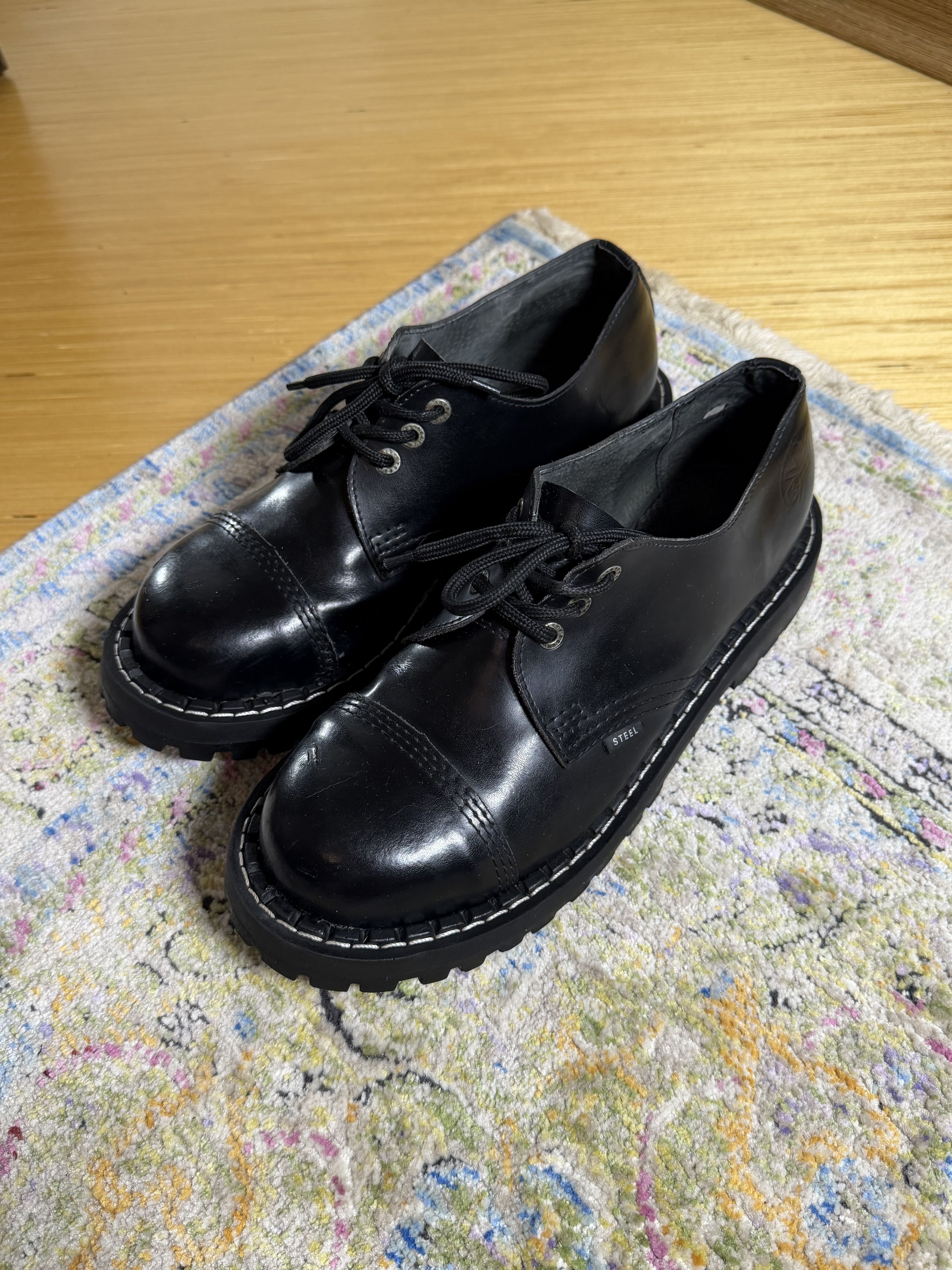 TW Steel Steel 101-102/O/B Leather Low Top Boots Size US 11 / EU 44 - 2 Thumbnail