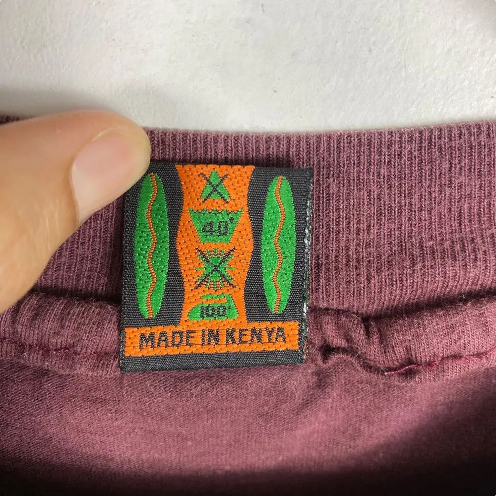 Vintage Vintage 90's MANYATTA Bottoms Up Africa Graphic Tee Shirt Size US L / EU 52-54 / 3 - 6 Thumbnail
