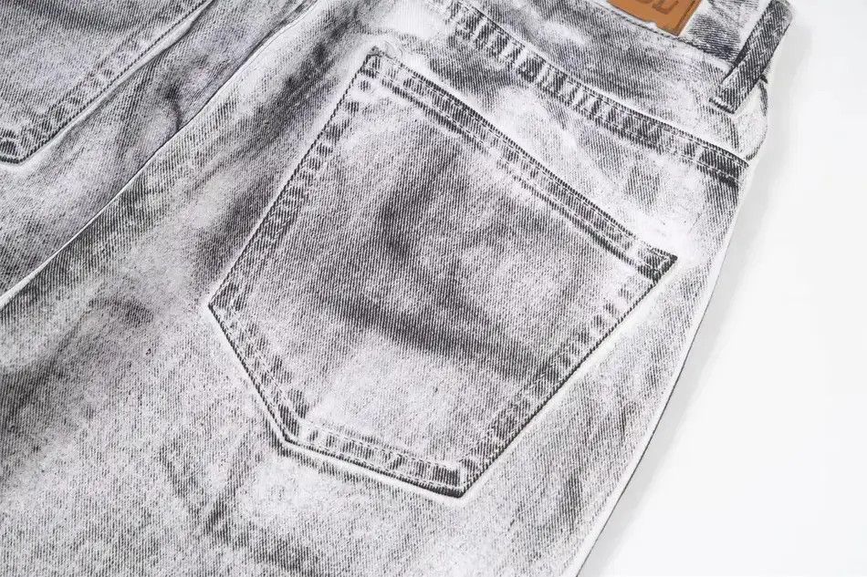 Japanese Brand Streetwear tie-dye washed dirty white baggy jeans y2k Size US 32 / EU 48 - 6 Thumbnail