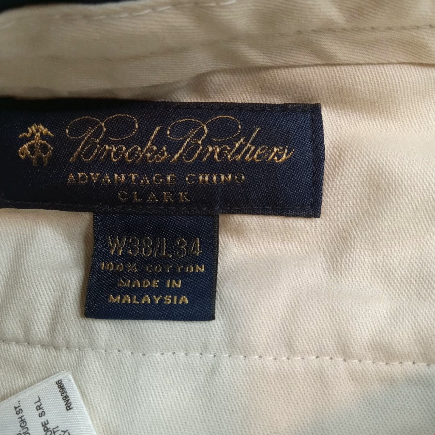 Brooks Brothers Brooks Brothers Mens Chino Pants 38x34 Beige Clark Fit Straight Cotton Business Casual Size US 38 / EU 54 - 7 Thumbnail