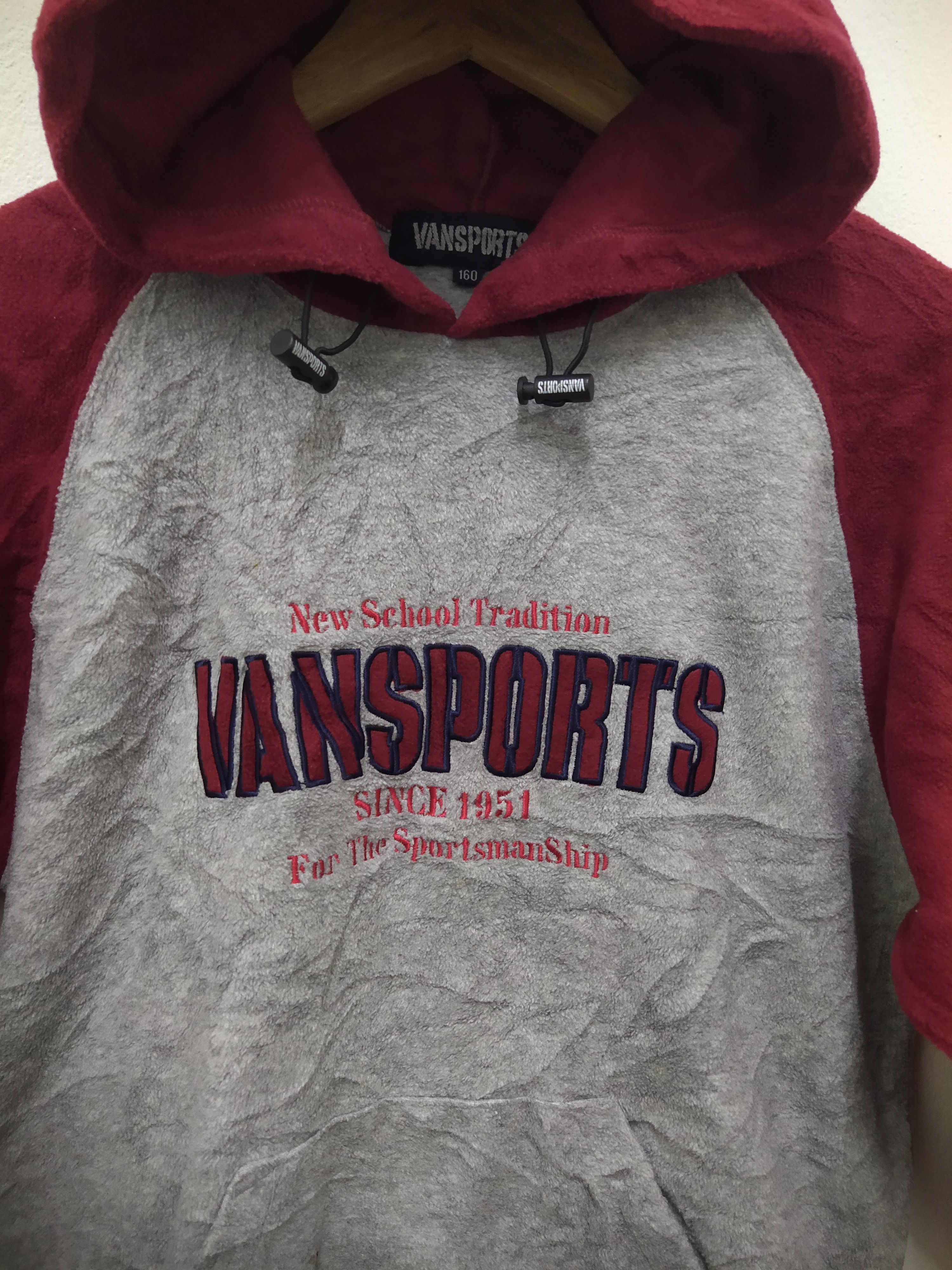 Vans Vansports Japanese Streetwear Colorblock Raglan Hoodie Size US M / EU 48-50 / 2 - 3 Thumbnail