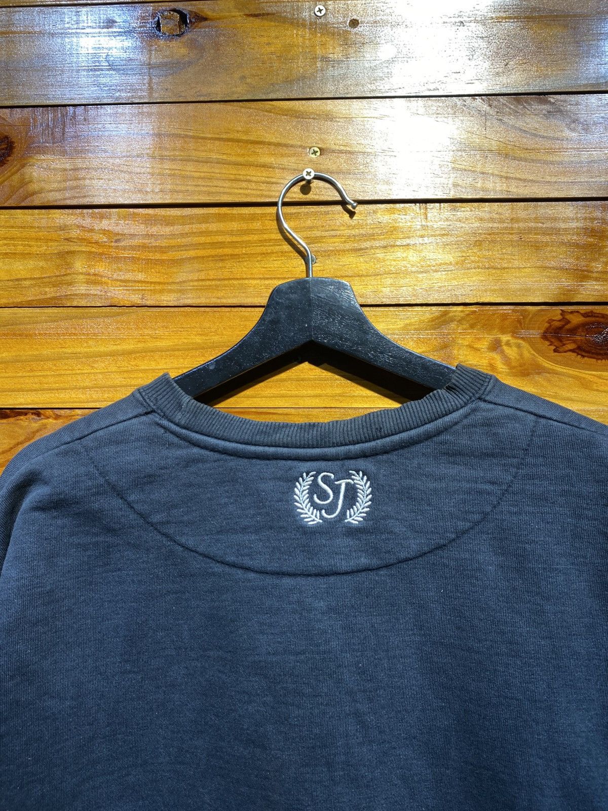 Sean John Vintage Sean John Sweatshirt – Black Cotton Crewneck SJ Logo Size US XL / EU 56 / 4 - 7 Thumbnail