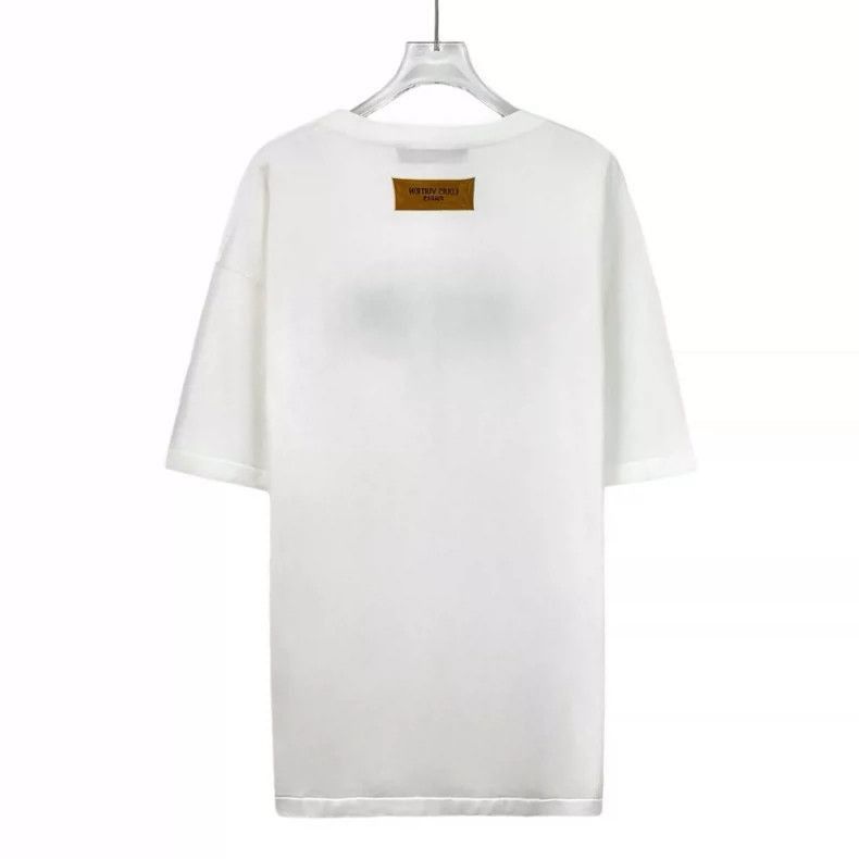 Louis Vuitton Louis Vuitton White Cotton Logo T -2505 Size M / US 6-8 / IT 42-44 - 2 Thumbnail