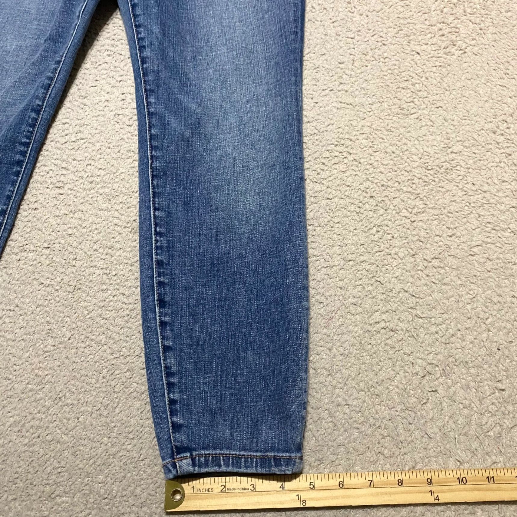 AG Jeans Jag Jeans Womens 6P Petite Blue Denim Medium Wash Crop Skinny Pull On Valentina Size 28" / US 6 / IT 42 - 5 Thumbnail