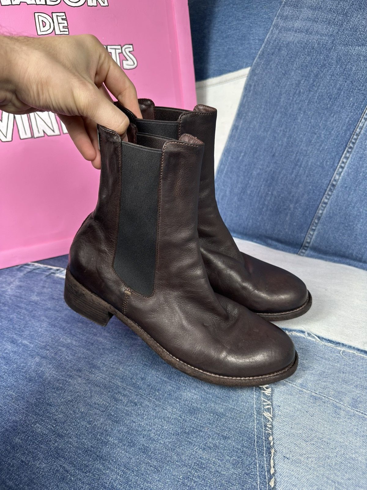 Officine Creative Officine Creative Chelsea Ankle Boots Brown Leather Zip Size US 7 / IT 37 - 19 Thumbnail