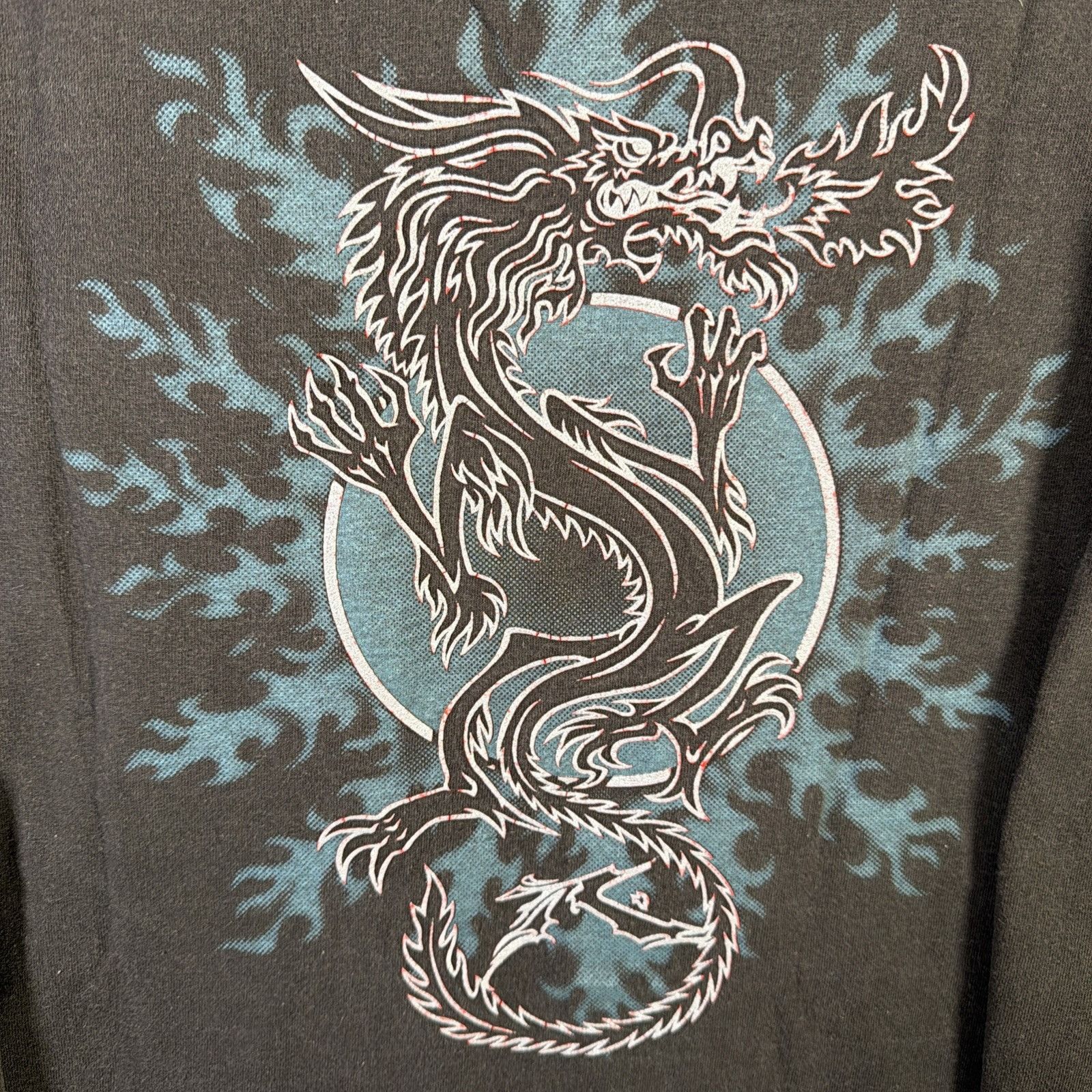Rusty Vintage Rusty Shirt Mens XL Black 90s Long Sleeve Dragons Size US XL / EU 56 / 4 - 2 Thumbnail