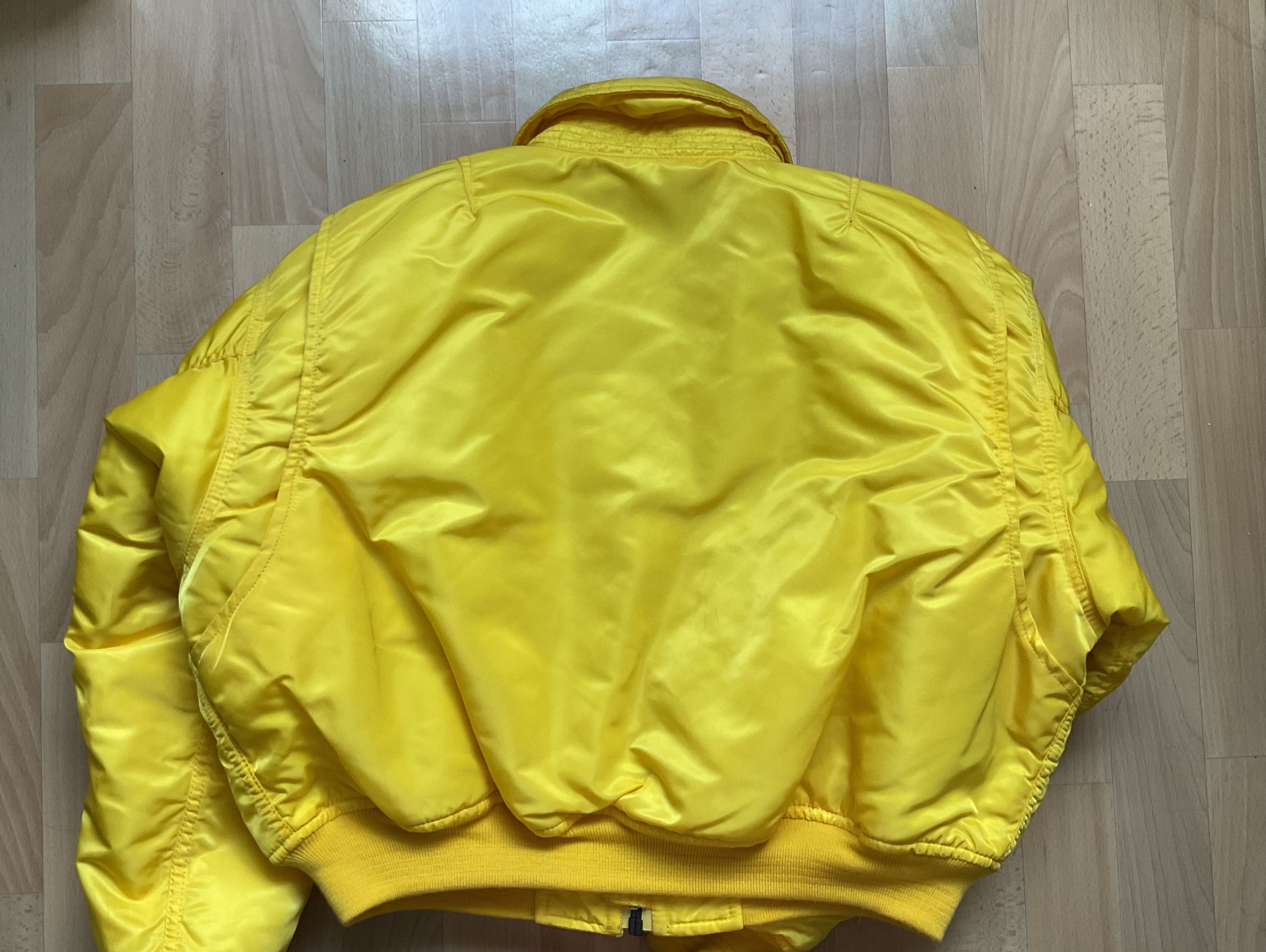 Schott Schott Bros CWU-R Flight Jacket Yellow Vintage 90s | Grailed