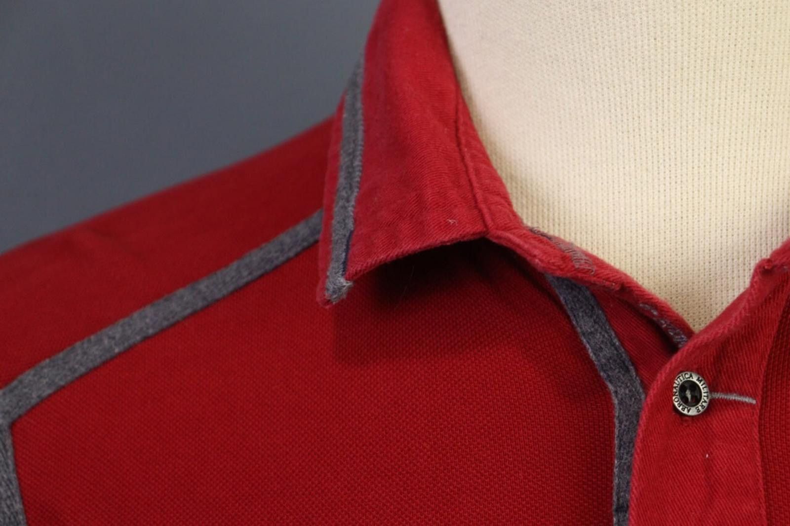 Aeronautica Militare Aeronautica Militare Red Cotton Popover Polo Shirt Size M Size US M / EU 48-50 / 2 - 8 Thumbnail