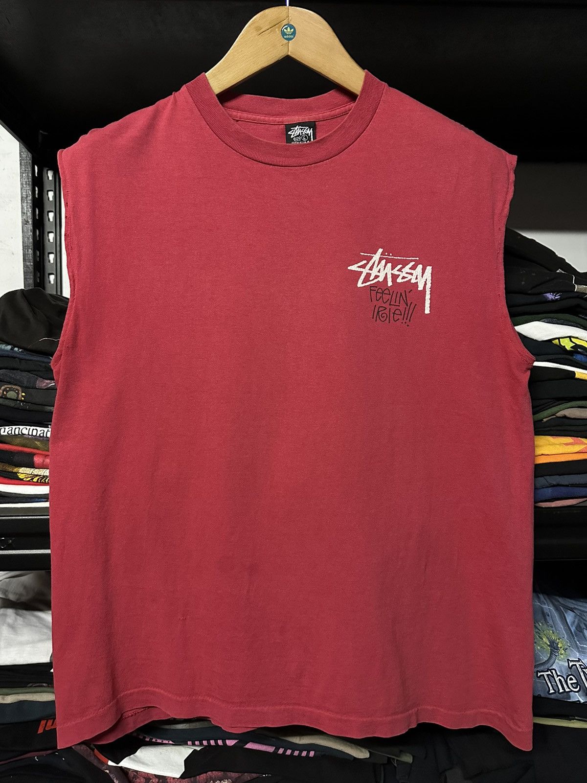 Stussy Vintage 80s Stussy Rasta Feelin Irie Faded Tee Size US L / EU 52-54 / 3 - 2 Thumbnail