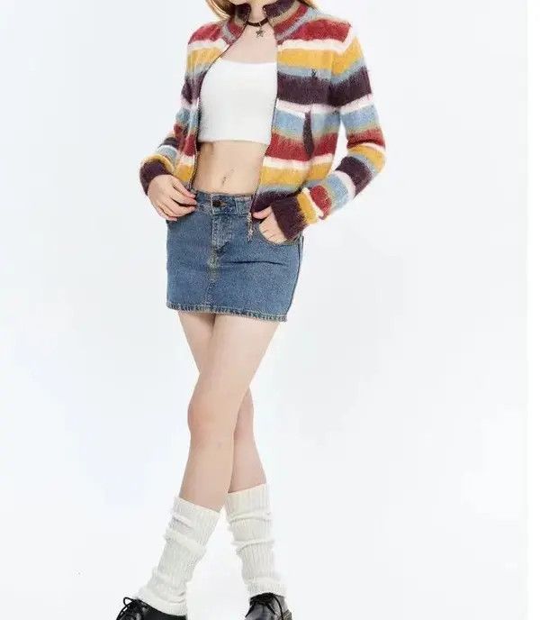 striped cardigan sweater