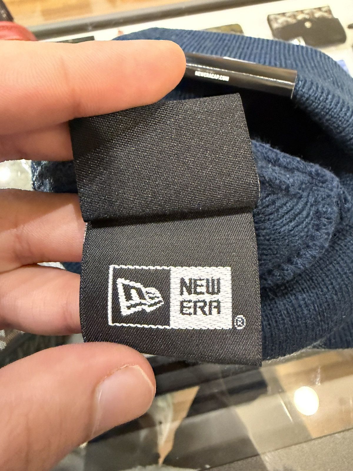 Supreme Supreme x New Era Cross Box Logo Beanie - Navy Size ONE SIZE - 4 Thumbnail
