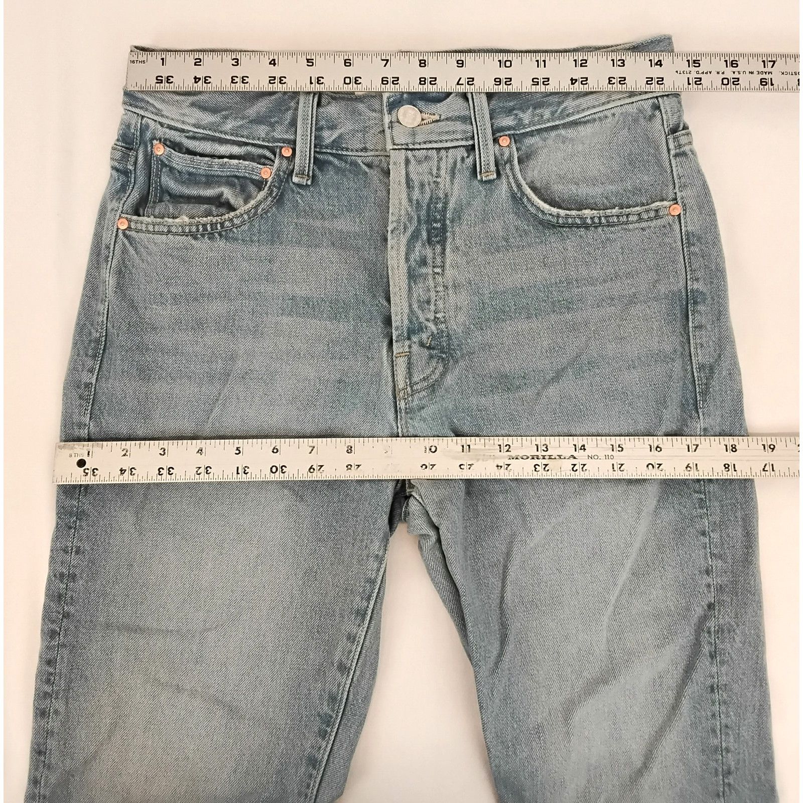 MOTHER Mother Hiker Hover Jeans Women's 26 Light Wash High Waist Size 26" / US 2 / IT 38 - 13 Thumbnail