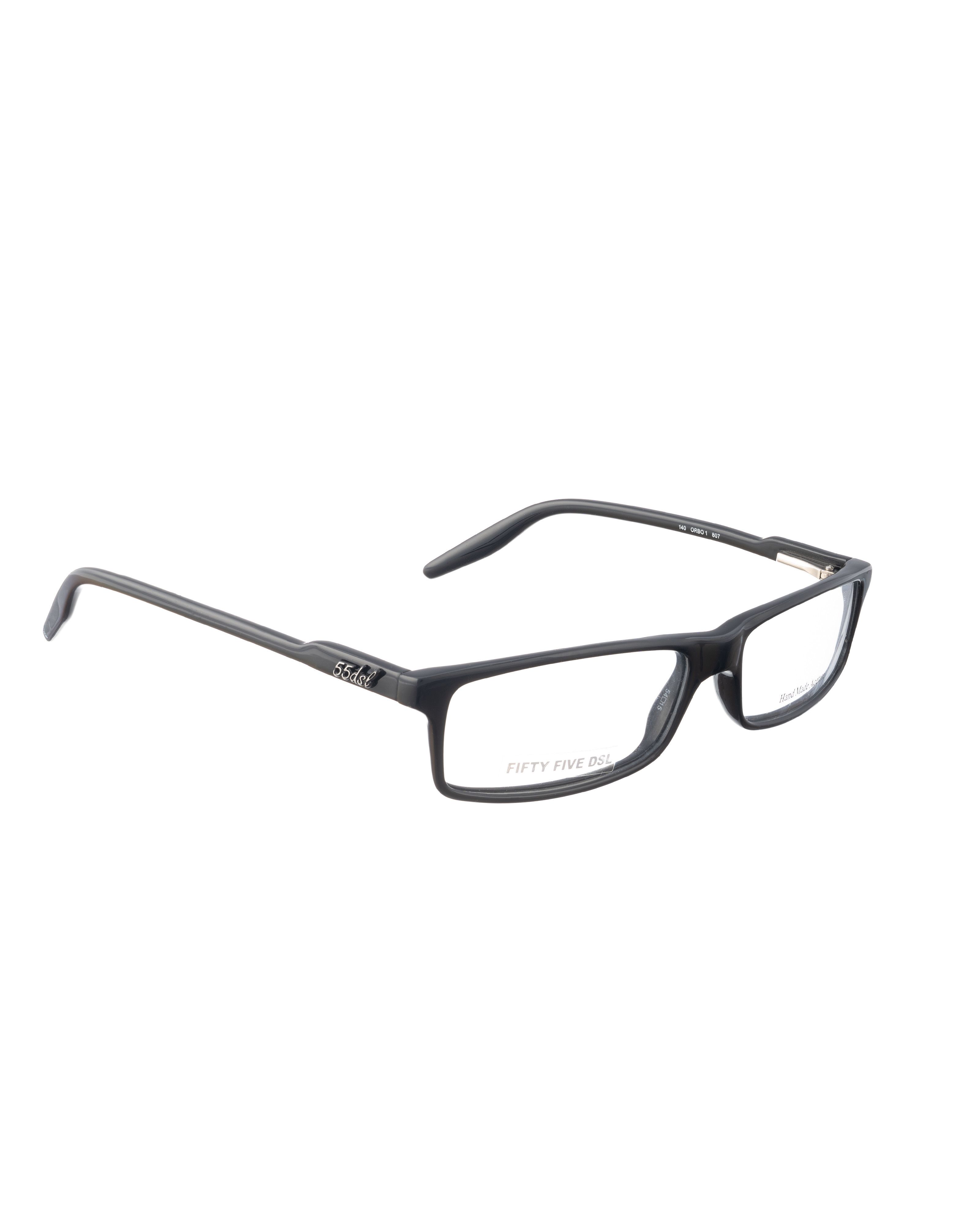 Diesel Fifty Five DSL 00s Black Rectangular Glasses Size ONE SIZE - 1 Thumbnail