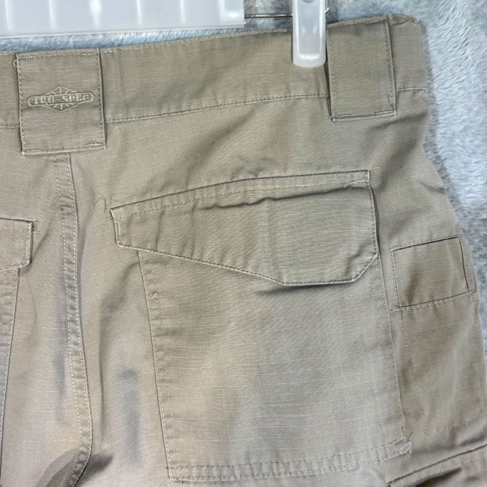 Doublet Tru-Spec Cargo Pants Mens 34x28 Beige Ripstop Double Knee Work Tactical Pants Size US 34 / EU 50 - 7 Thumbnail