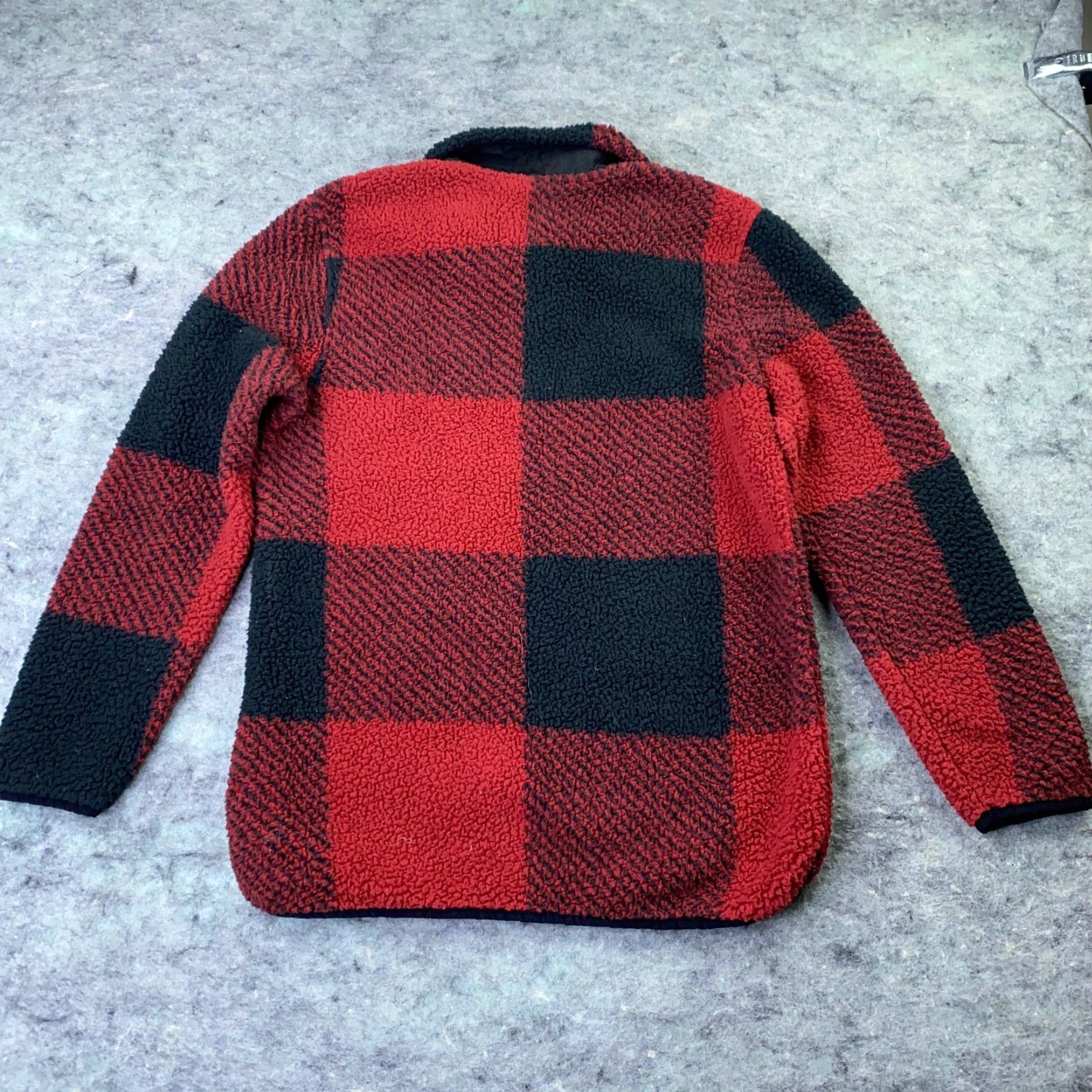 Vintage VINTAGE Life Integrity Earth Womens Pullover Medium Red Fleece Buffalo Plaid 1/4 Zip Size M / US 6-8 / IT 42-44 - 7 Thumbnail
