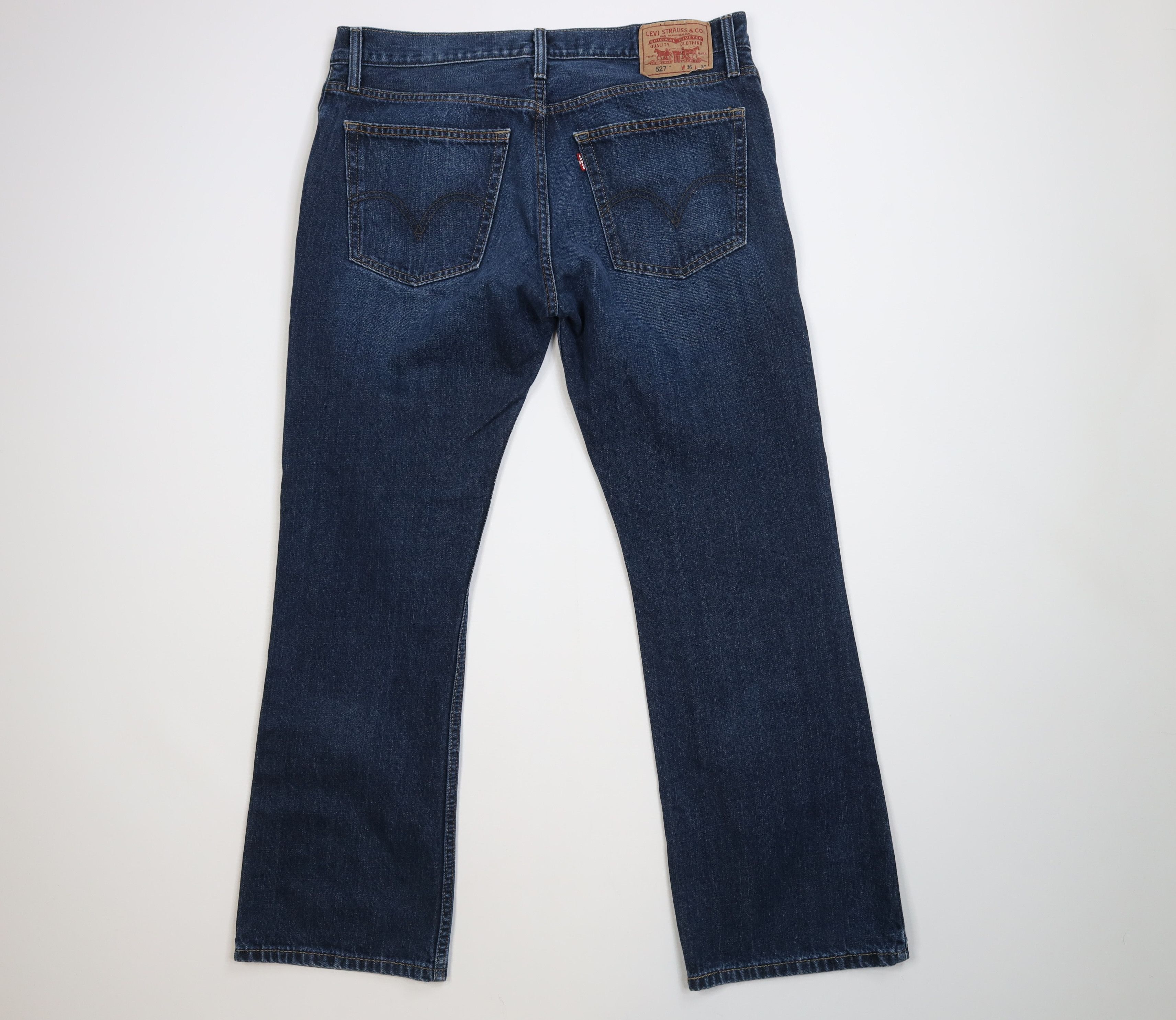 Levi's Vintage Y2K Levis 527 Western Flared Bootcut Denim Jeans Size US 36 / EU 52 - 7 Thumbnail