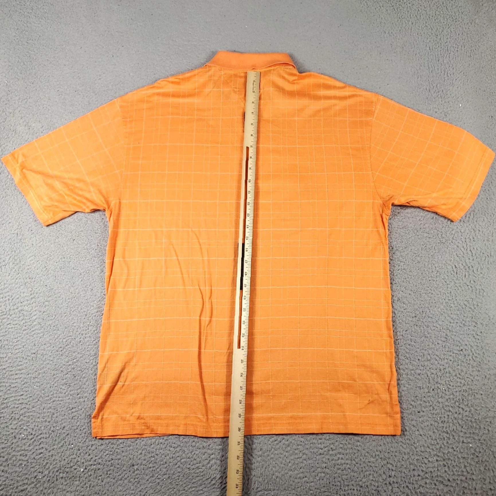 Tommy Hilfiger Vintage Tommy Hilfiger Polo Shirt Men XL Orange Check Casual Short Sleeve Size US XL / EU 56 / 4 - 4 Thumbnail